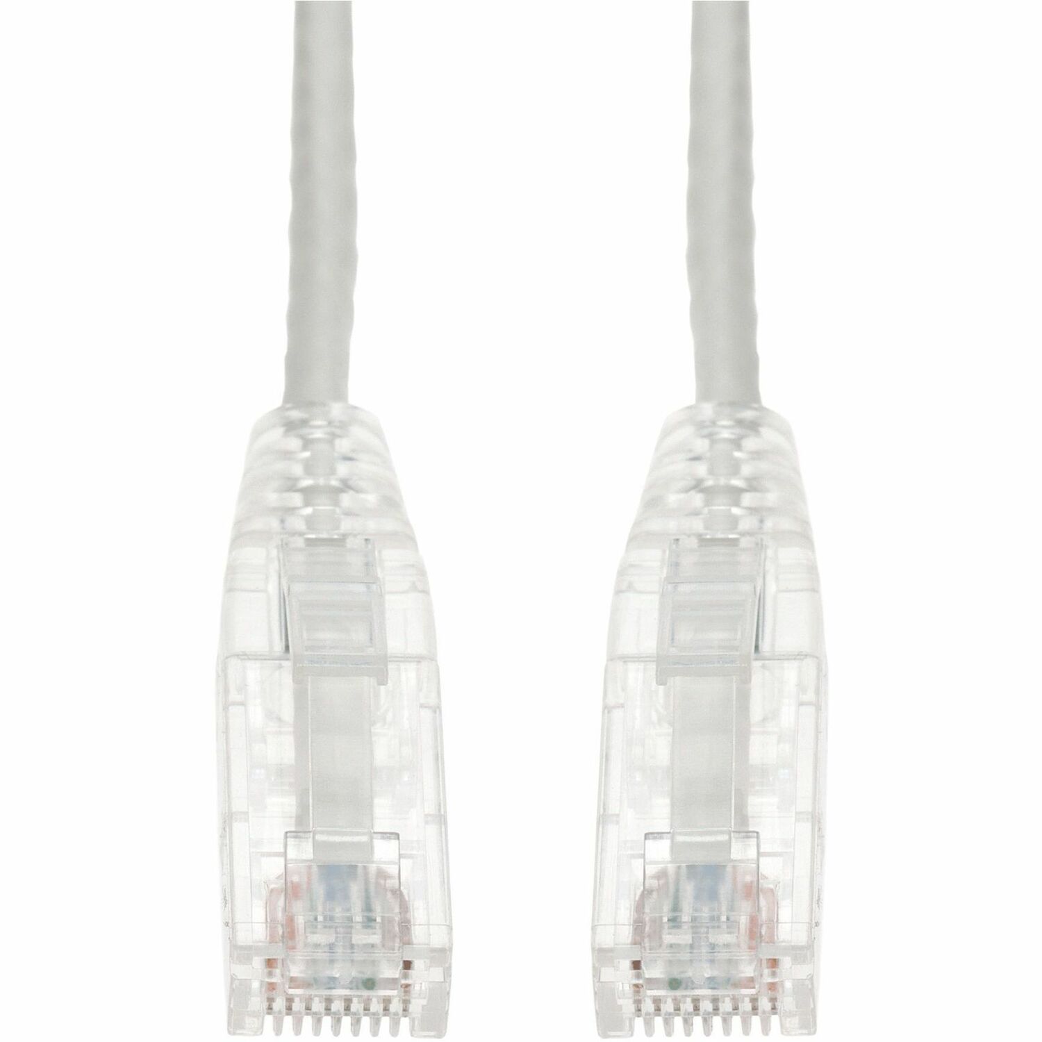AddOn 13ft White CAT 6 Slim PVC Ethernet Cable Snagless Clear-Claw RJ-45 M/M