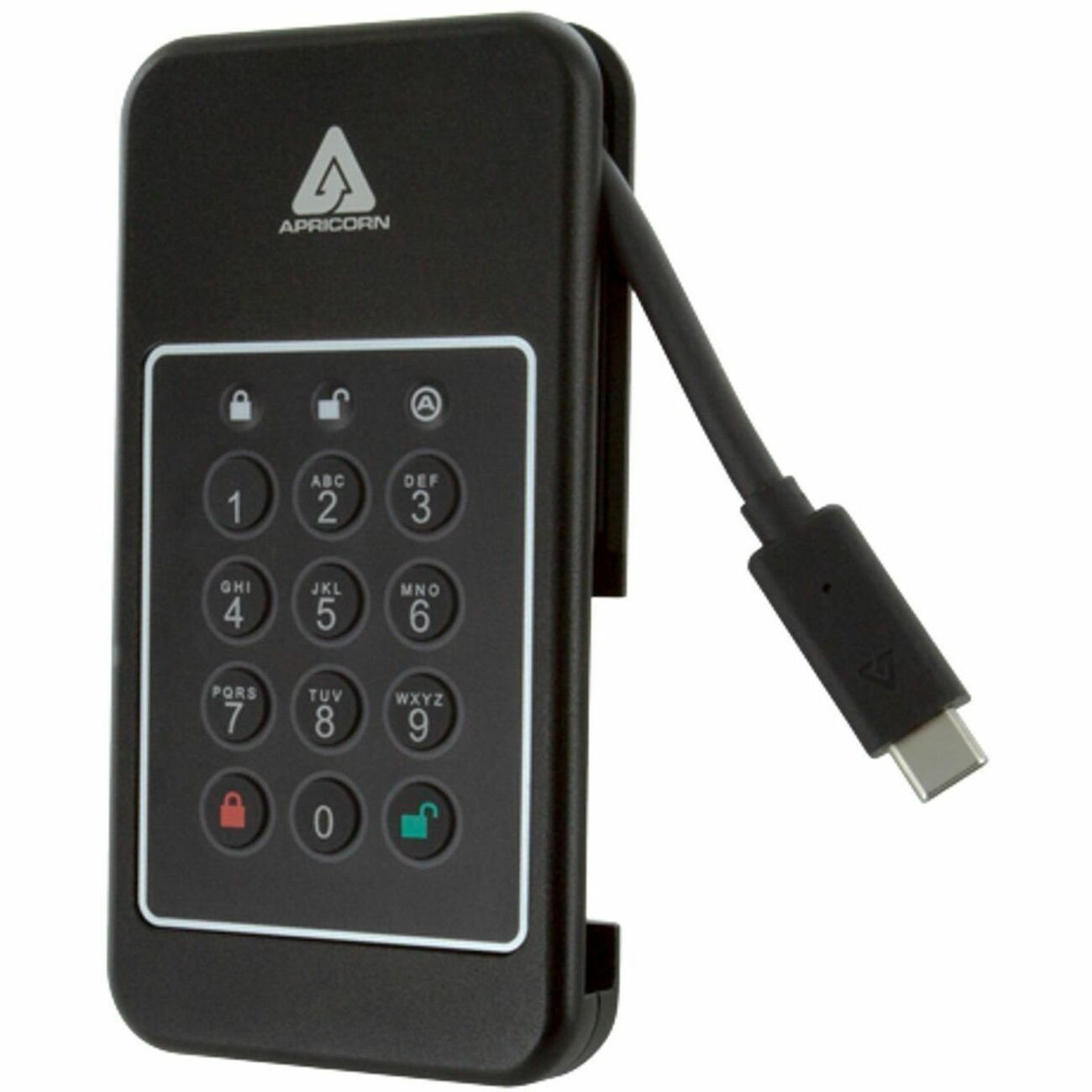 Apricorn Aegis NVX 1 TB Portable Rugged Solid State Drive - External - TAA Compliant