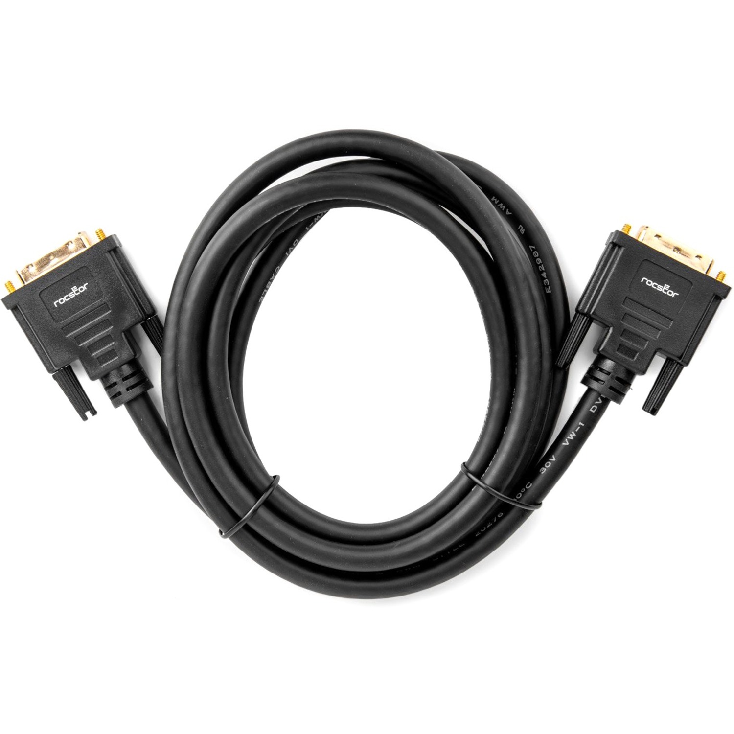 Rocstor DVI-D Dual Link Display Cable (m/m) Black