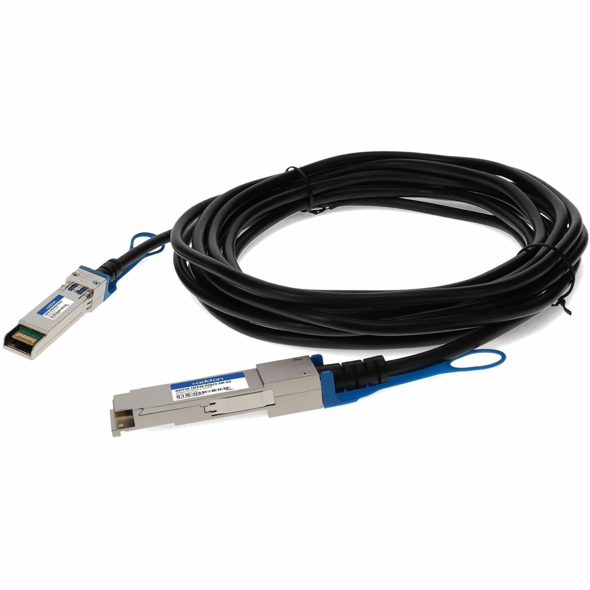 AddOn MSA and TAA Compliant 25GBase-CU QSFP28 to 1xSFP28 Direct Attach Cable (Passive Twinax, 2.5m)