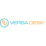 VERSADESK POWER PRO 36  WITH USB BLACK FRAME, BLACK SURFACE