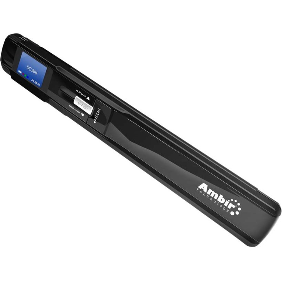 AMBIR1 TravelScan Pro Cordless Handheld Scanner - 900 dpi Optical