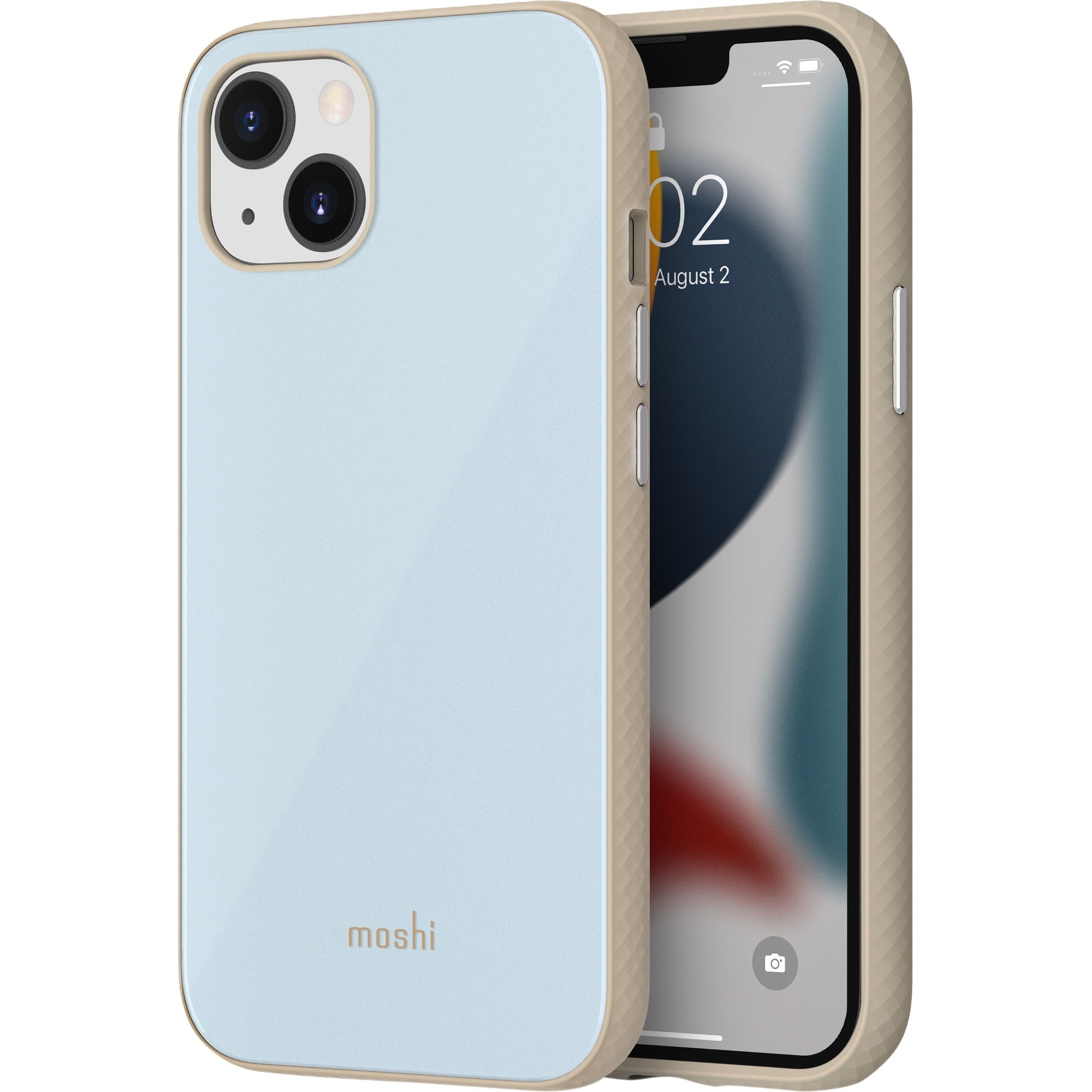 Moshi iGlaze Slim Hardshell Case Adriatic Blue for iPhone 13