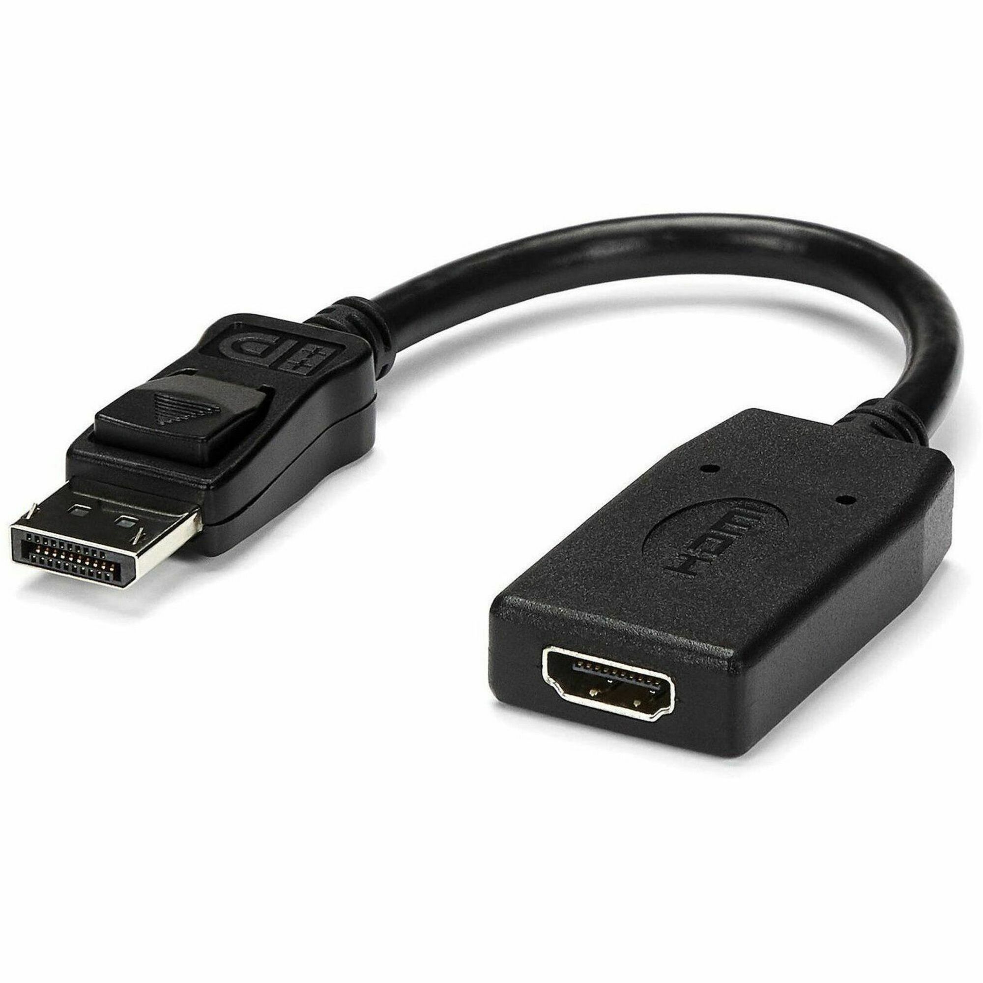 StarTech DisplayPort to HDMI Adapter, 1080p DP to HDMI Adapter/Video Converter, VESA Certified, DP to HDMI Monitor/Display, Passive
