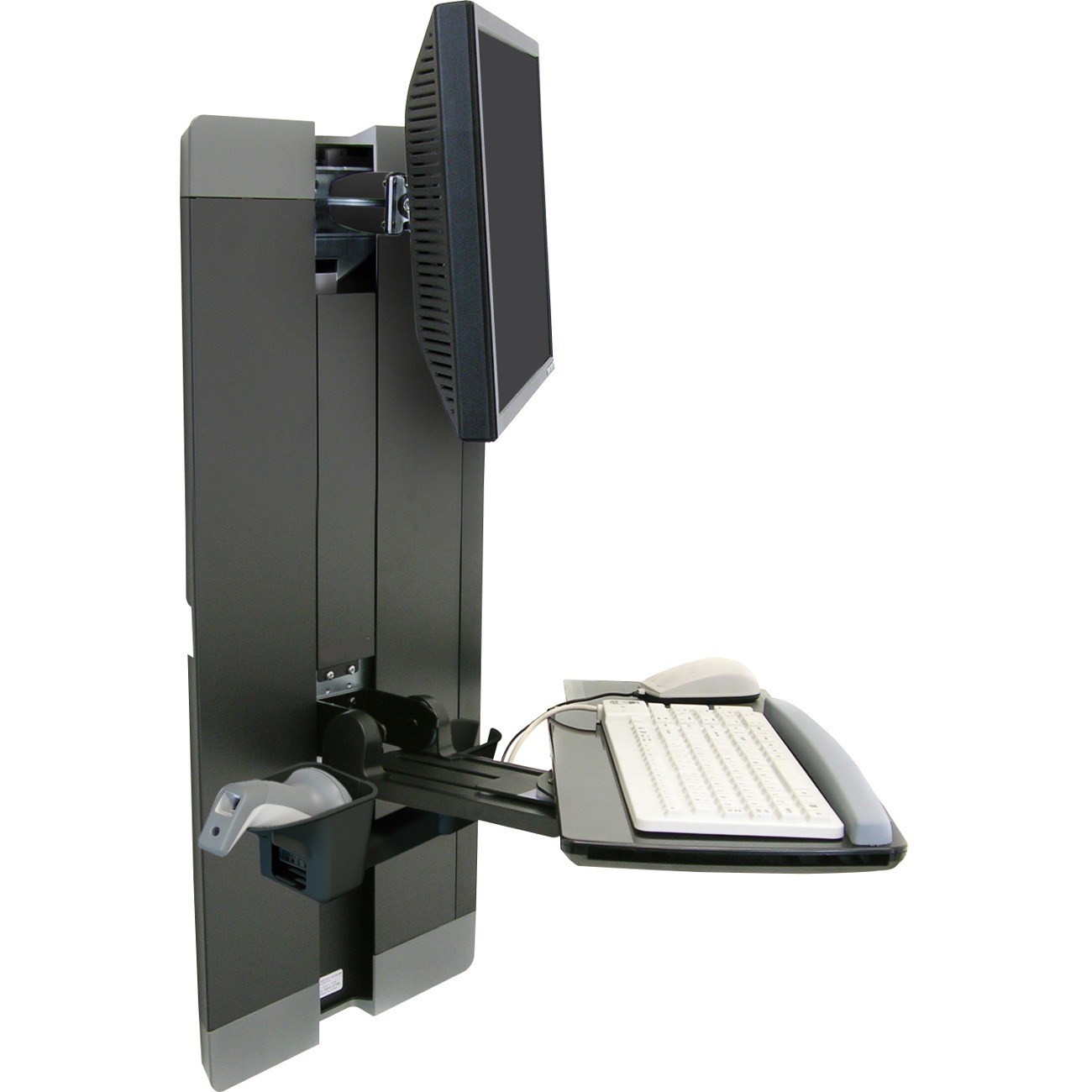 Ergotron StyleView Lift for Flat Panel Display, Keyboard, Mouse - Black