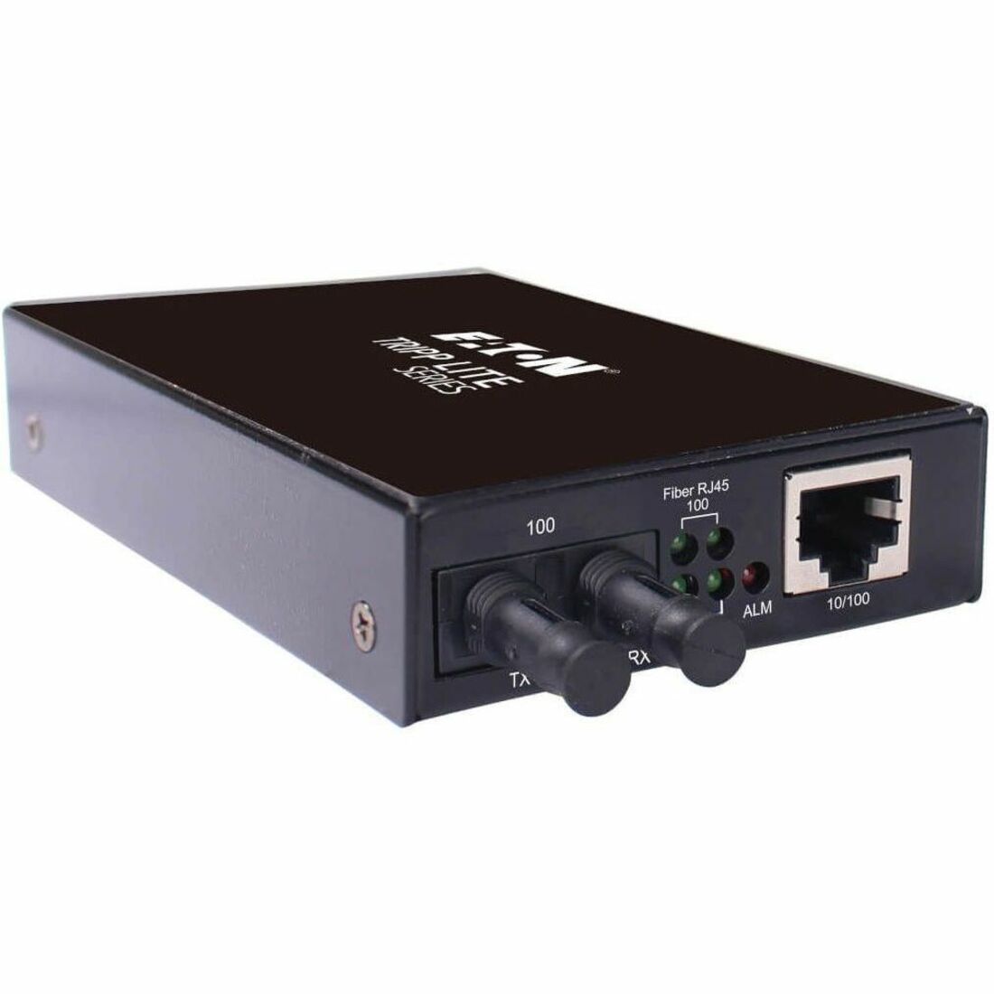 Tripp Lite by Eaton Hardened Copper to Fiber Media Converter 10/100 Mbps RJ45/ST Multimode -10Â&deg; to 60Â&deg;C 2 km (1.2 mi.)