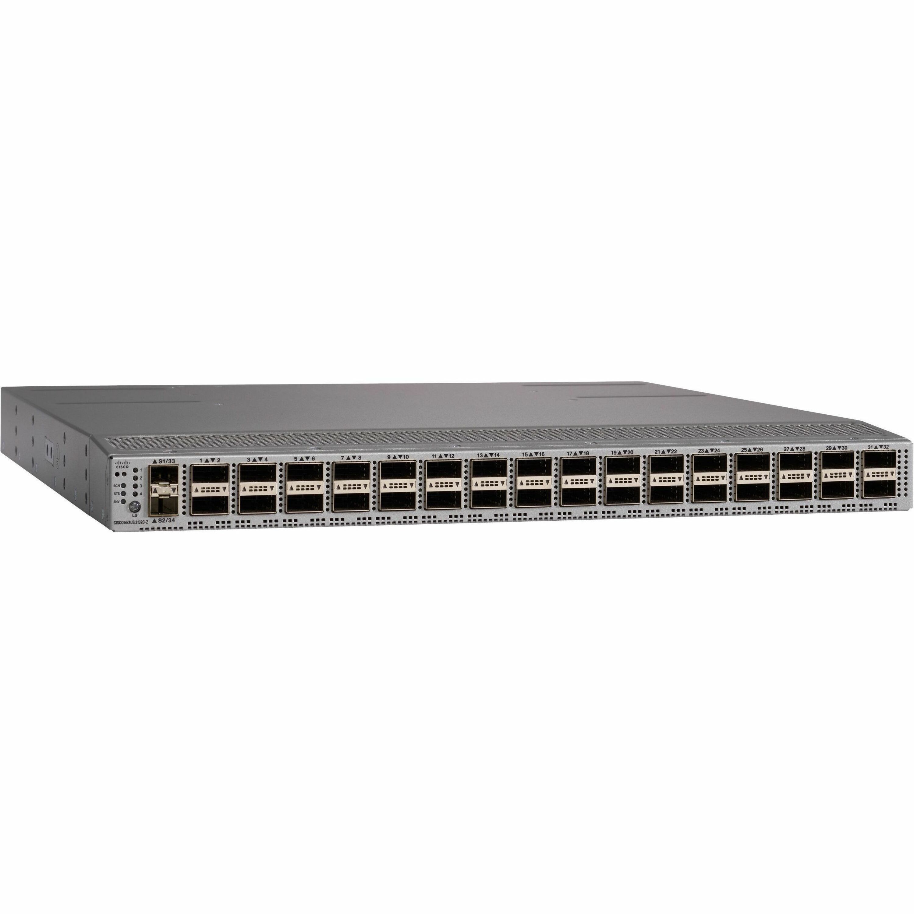 Cisco Nexus 3132C-Z Switch with 32 QSFP28 Spare