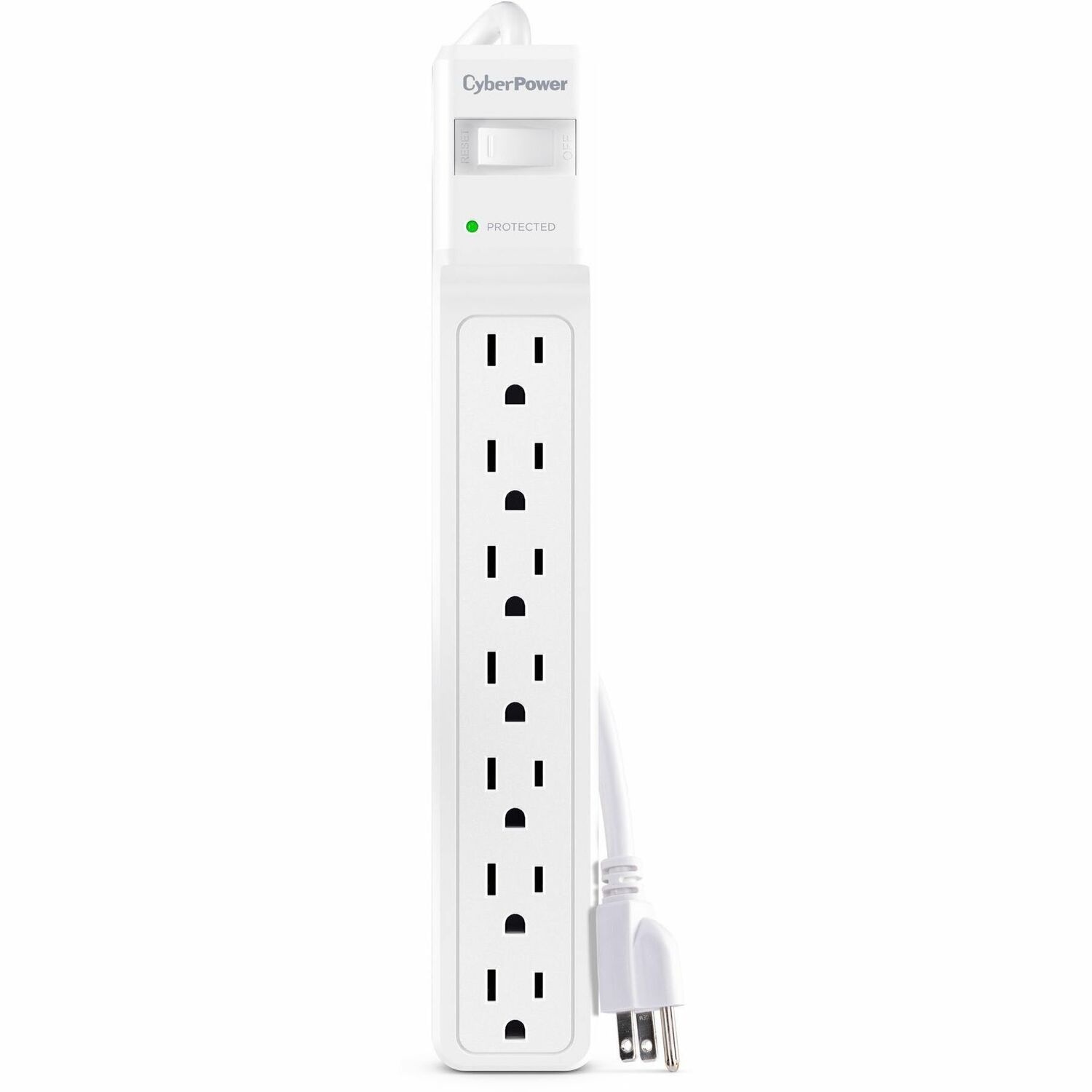 CyberPower CSB706W Essential 7 - Outlet Surge Protector with 1800 J Surge Suppression