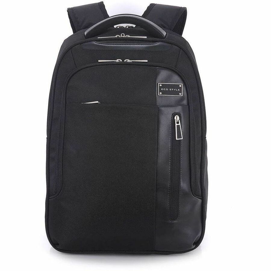 ECO STYLE Tech Exec Carrying Case (Backpack) for 15.6" Laptop, Tablet - Black