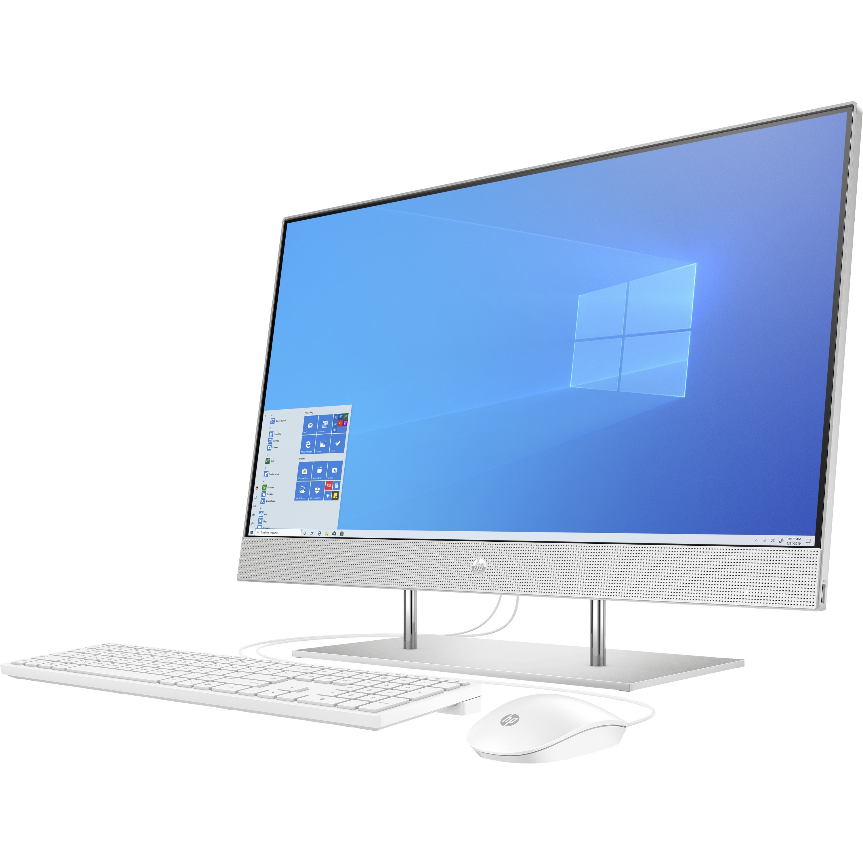 HP 27-dp0000 27-dp0170 All-in-One Computer - Intel Core i5 10th Gen i5-1035G1 - 12 GB - 512 GB PCI Express NVMe SSD - 27" Full HD Touchscreen - Desktop - Natural Silver