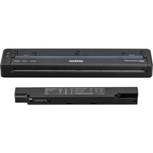 Brother PocketJet 8 Mobile Direct Thermal Printer - Monochrome - Portable - Label Print - USB - Bluetooth - Battery Included - Black