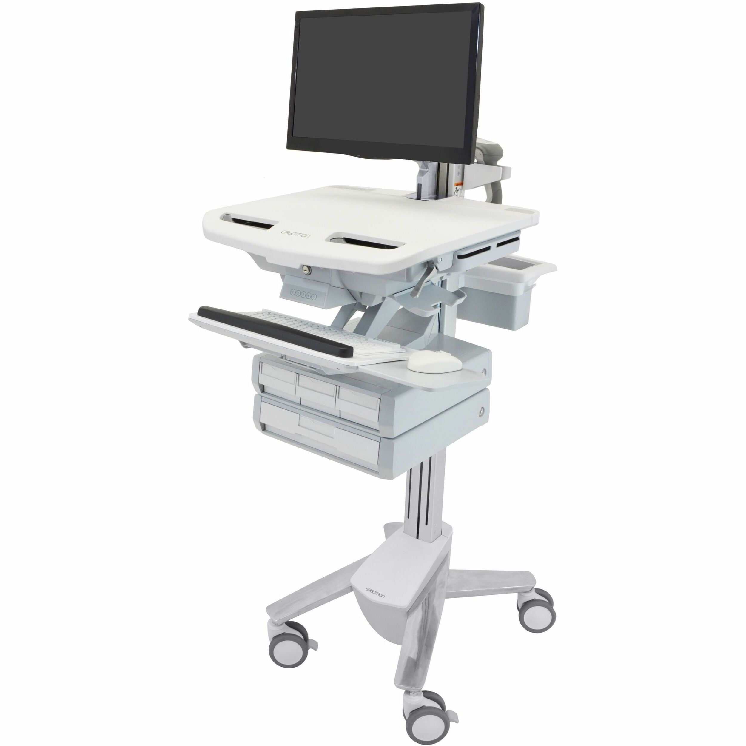 Ergotron StyleView Cart with LCD Arm, 4 Drawers (3x1+1)