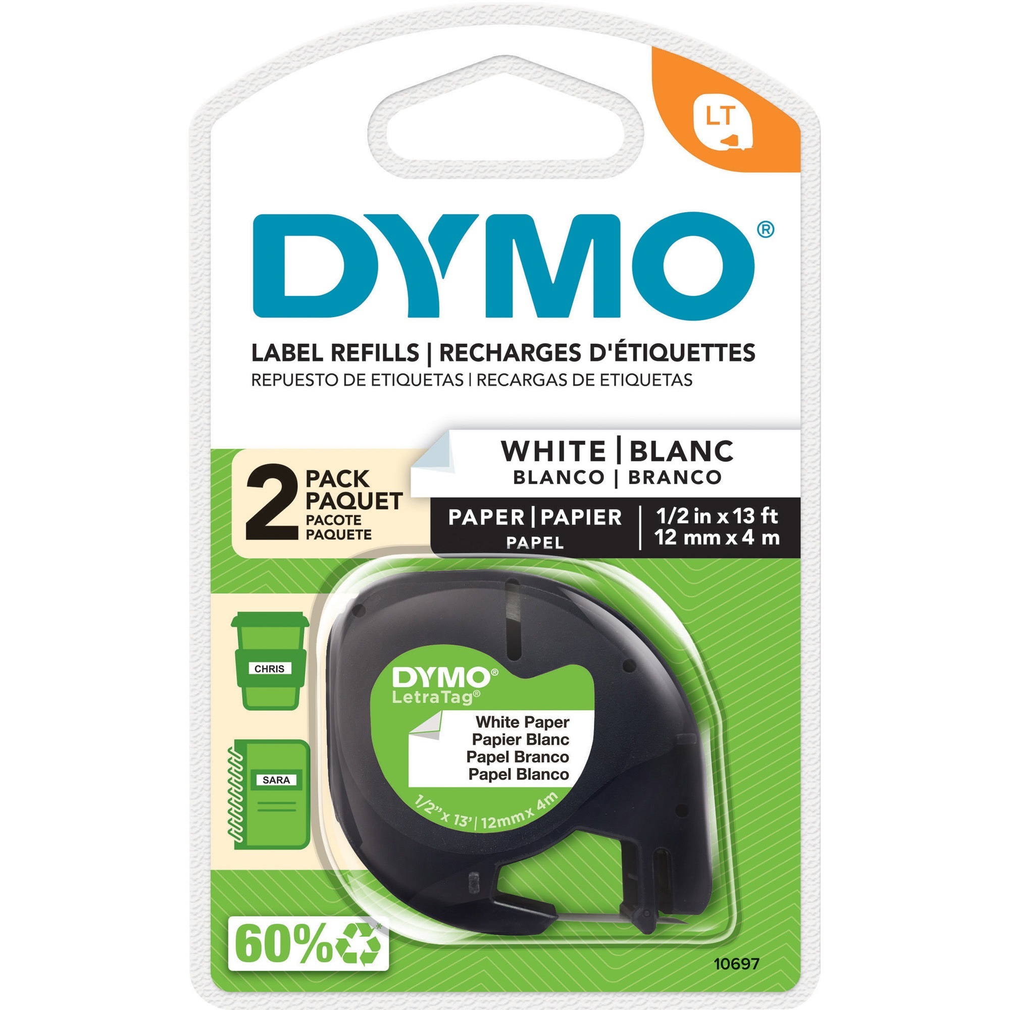 Dymo LetraTag Electronic Labelmaker Tape
