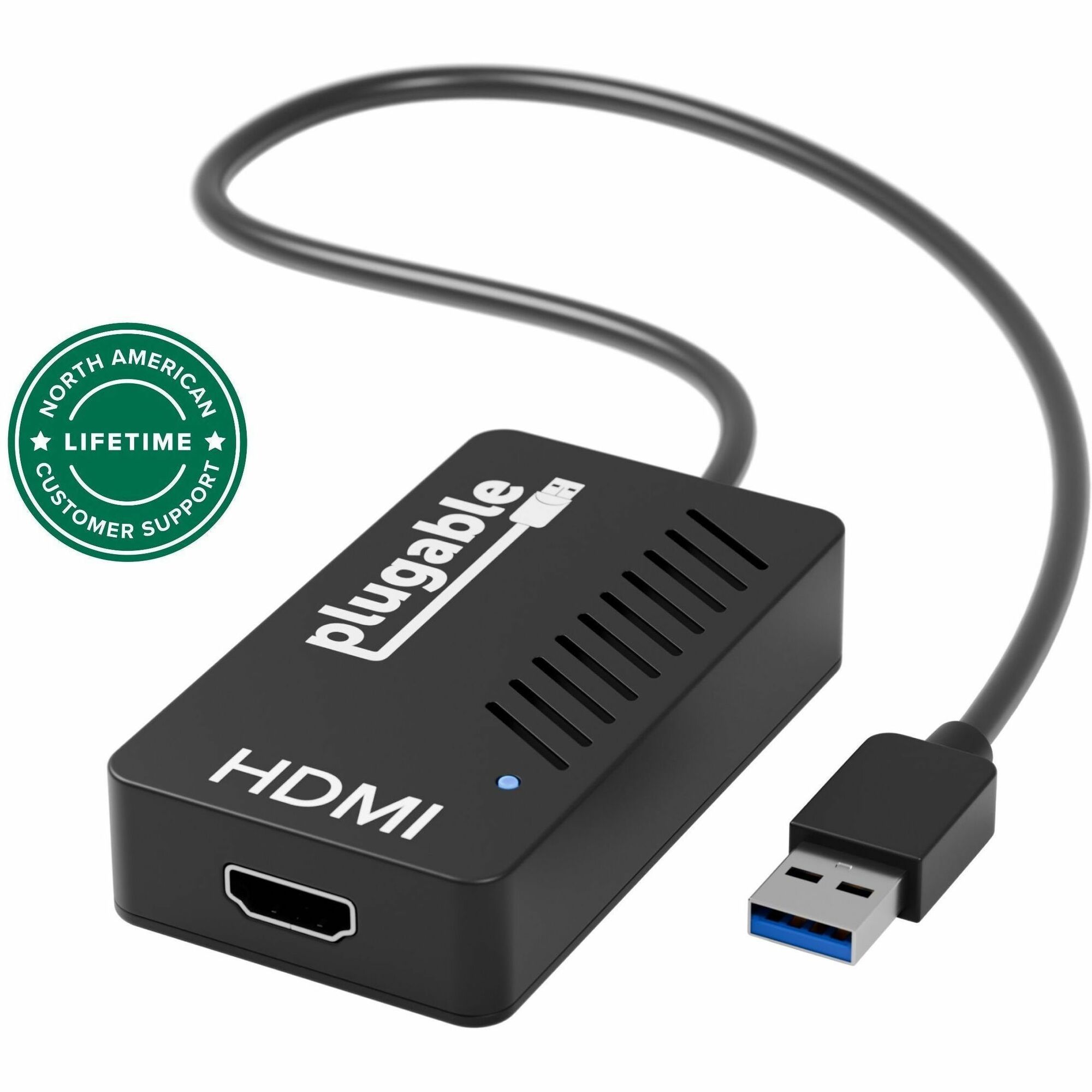 Plugable USB 3.0 to HDMI Video Graphics Adapter with Audio for Multiple Monitors