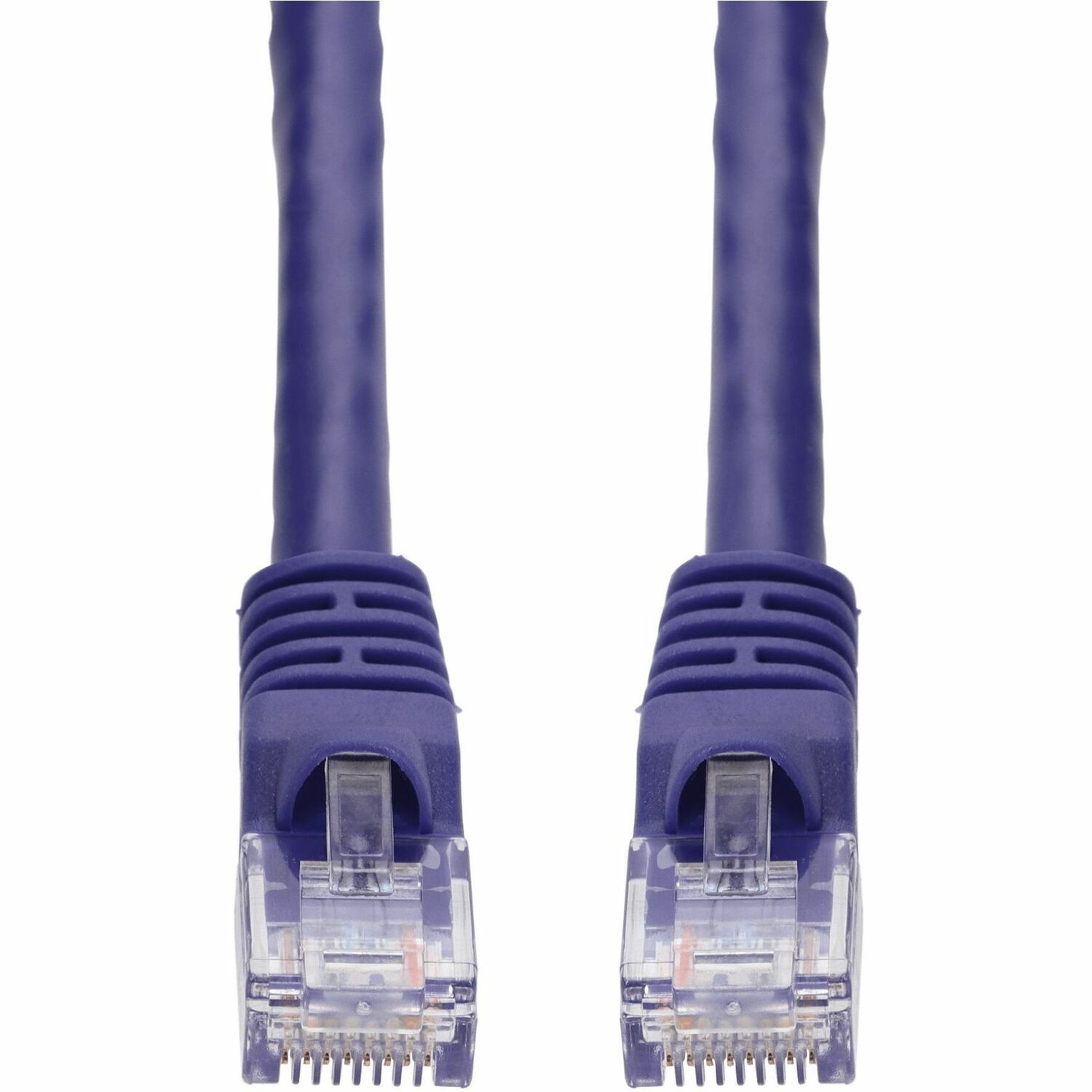AddOn 24ft Purple CAT 6A PVC Ethernet Cable Snagless Bubble Boot RJ-45 M/M