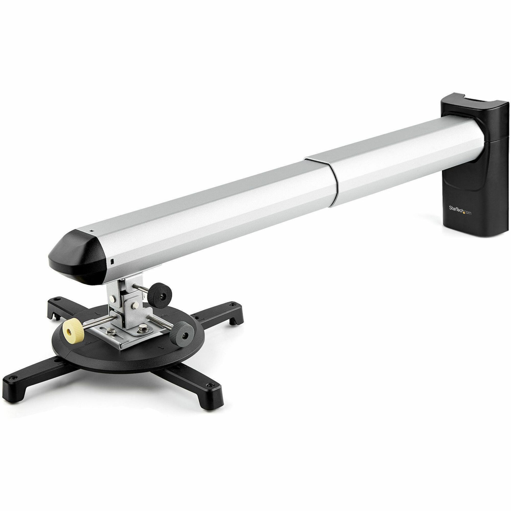 StarTech.com Universal Projector Wall Mount, Short/Ultra Short Throw, Adjustable 16.5-27.7" From Wall, 33lb/15kg, Tilt/Swivel/Rotate, TAA