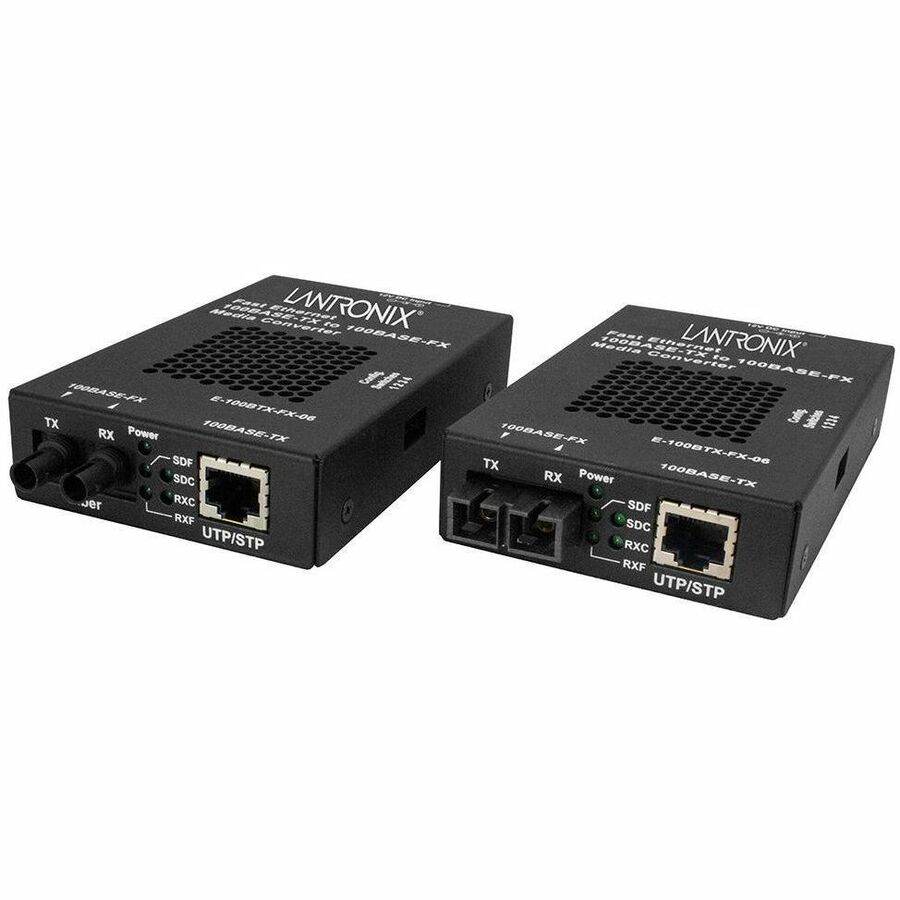 Lantronix E-100BTX-FX-06 Transceiver/Media Converter