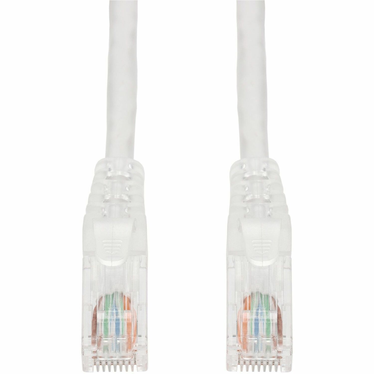 AddOn 1ft White CAT 6A PVC Ethernet Cable Snagless Easy Clear Boot TAA RJ-45 M/M