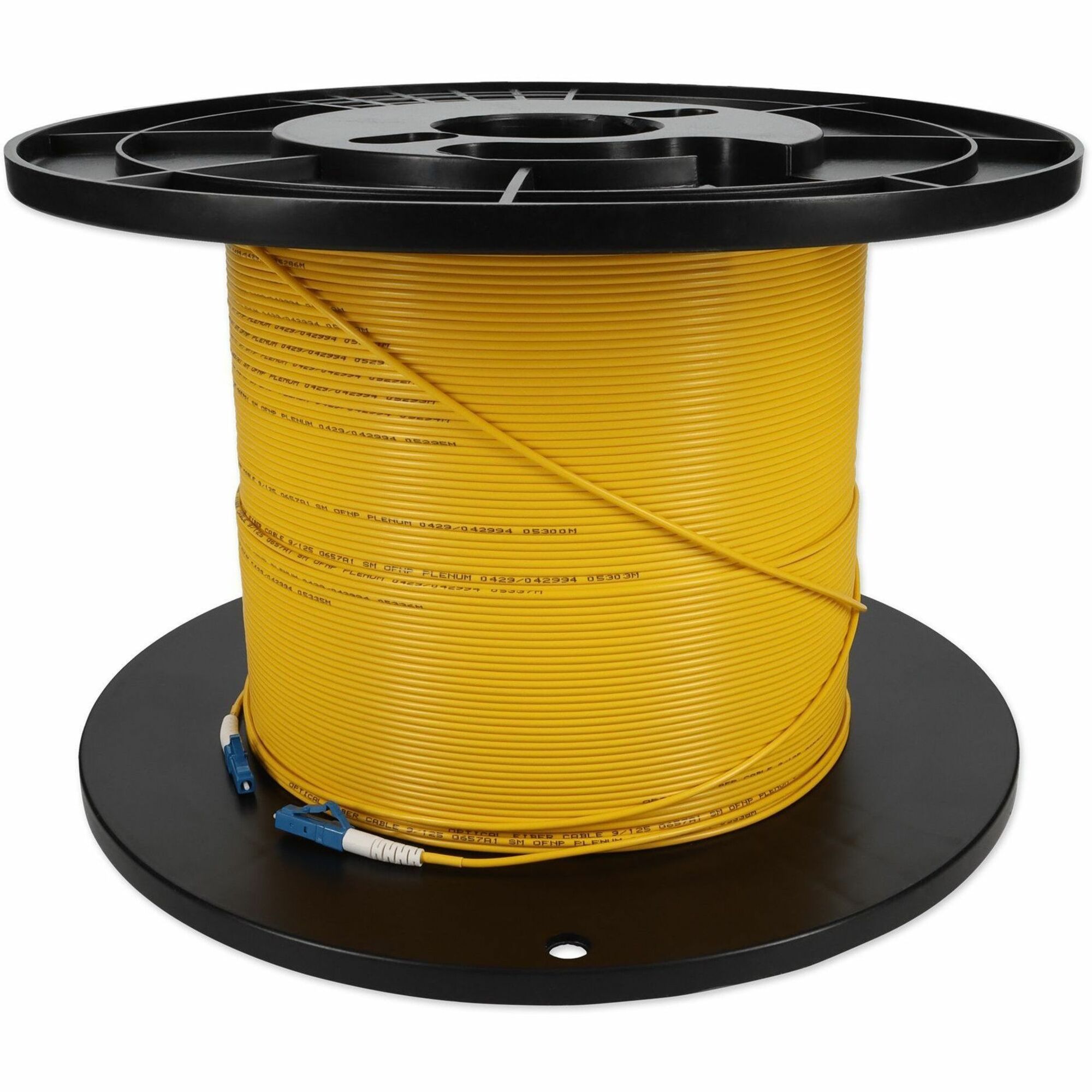 AddOn 69m LC to LC Yellow OS2 Simplex OFNP (Plenum-Rated) SMF Fiber Patch Cable