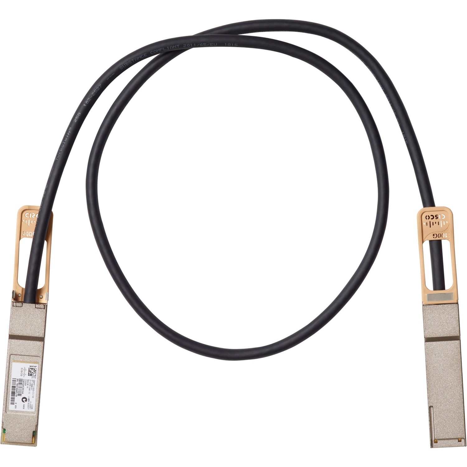 Cisco 100GBASE-CR4 QSFP Passive Copper Cable, 3-meter