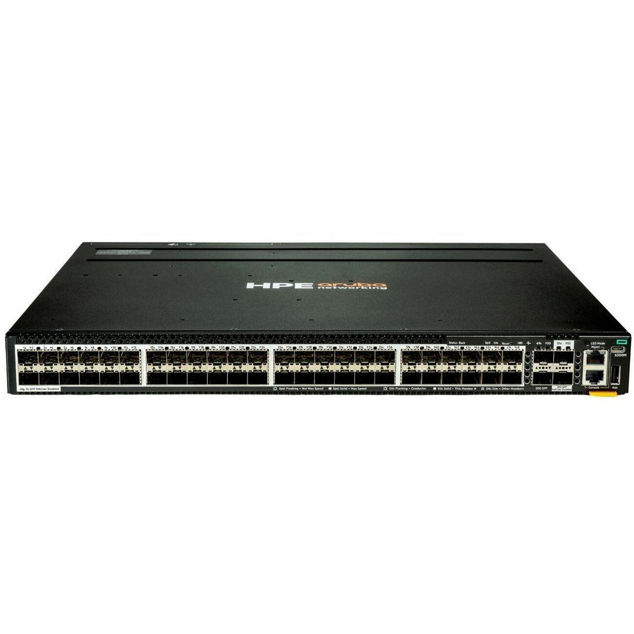 Aruba CX 6300M 48p SFP 1G 2p SFP56 50G 2p SFP28 25G MACsec TAA Switch