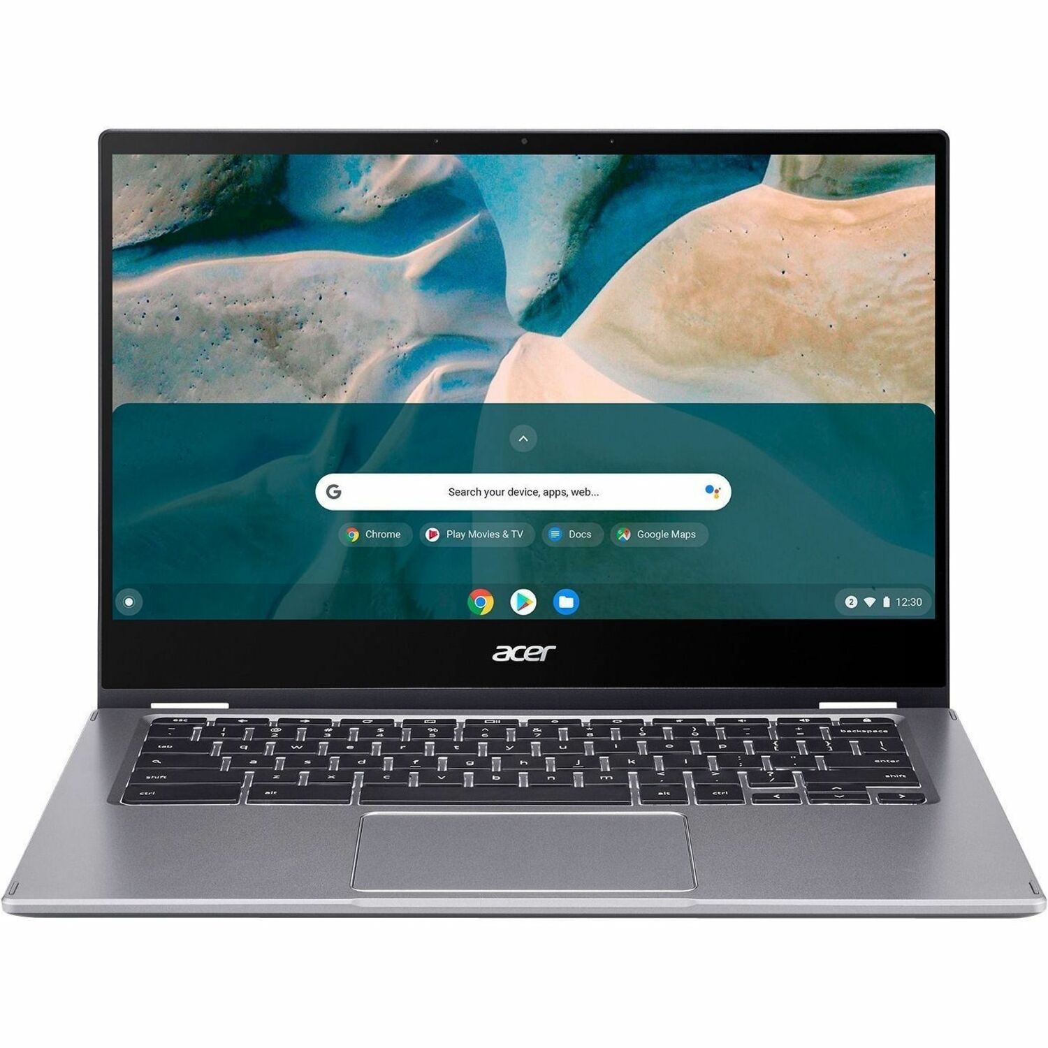 Acer Chromebook Spin 514 CP514-1WH CP514-1WH-R1H8 14" Touchscreen Convertible 2 in 1 Chromebook - Full HD - AMD Ryzen 5 3500C - 8 GB - 128 GB SSD - English (US) Keyboard - Steel Gray