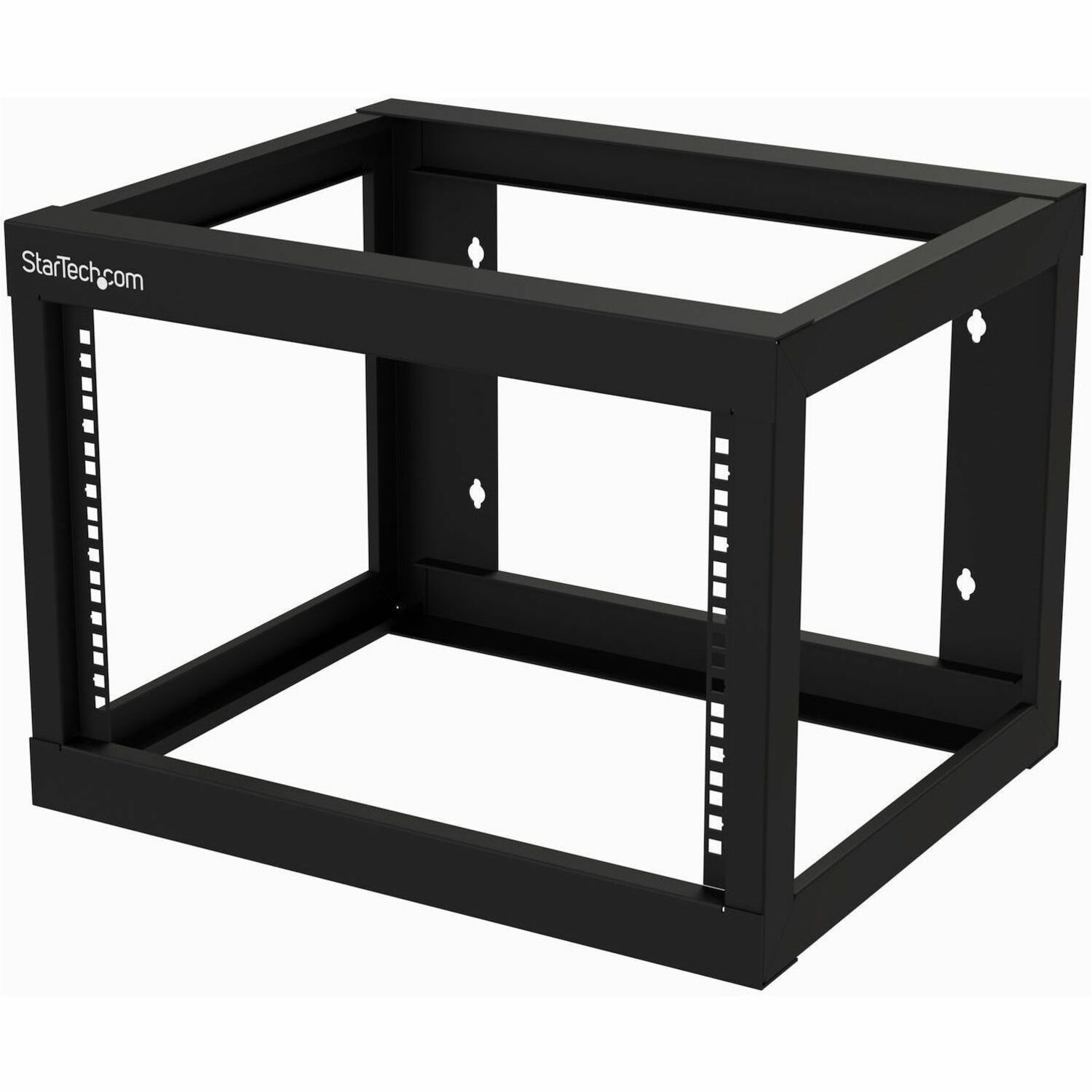 StarTech 2-Post 6U Heavy-Duty Wall-Mount Network Rack, 19" Open Frame Server Rack for Computer Equipment, Wall Mount Data Rack