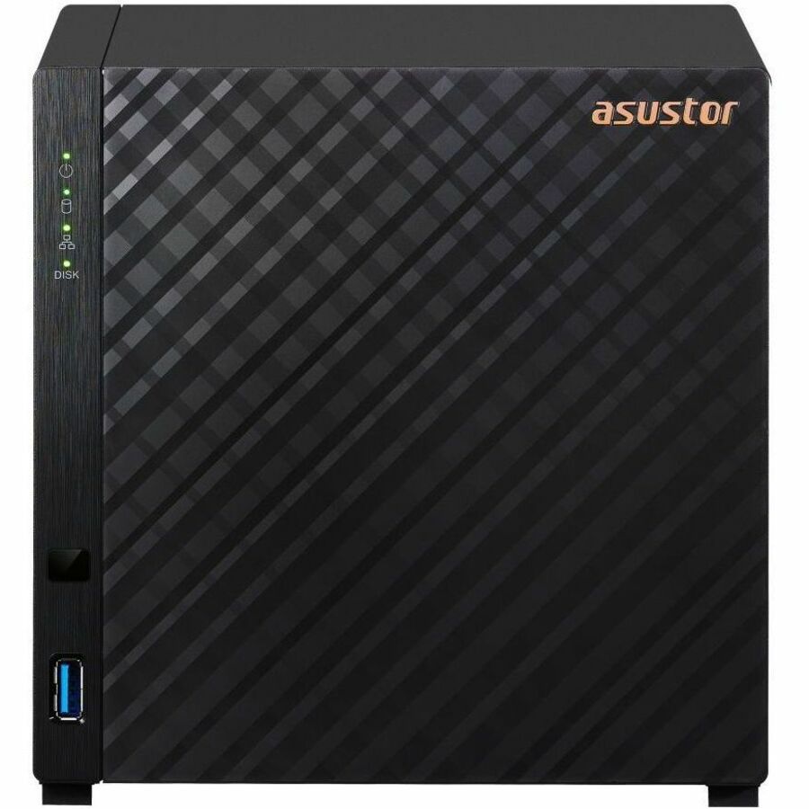 Asustor Drivestor 4 AS1104T - 4 Bay NAS, 1.4GHz Quad Core, Single 2.5GbE Port, 1GB RAM DDR4, Network Attached Storage, Personal Private Cloud (Diskless)