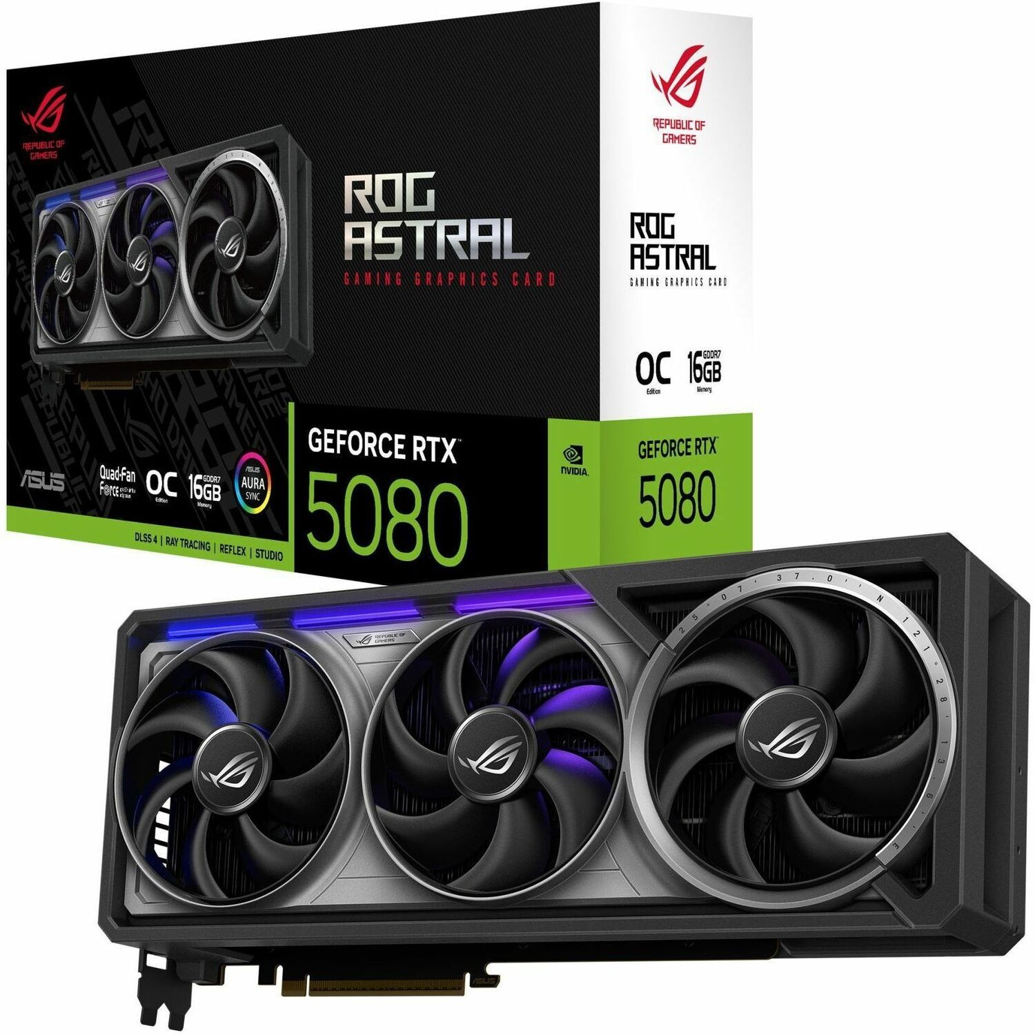 Asus ROG NVIDIA GeForce RTX 5080 Graphic Card - 16 GB GDDR7
