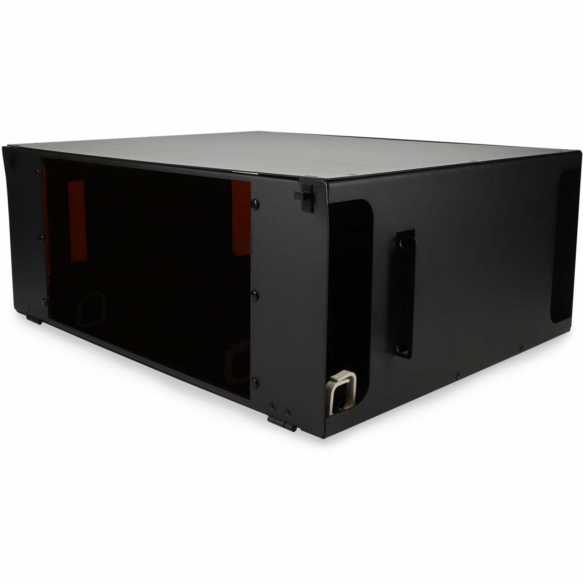 AddOn 19-inch Slide-Out Vertical-Mount Patch Panel 4U Chassis with 12 Open Cassette Bays and Cable Management