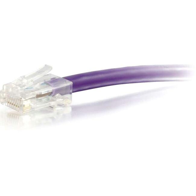 C2G-14ft Cat5e Non-Booted Unshielded (UTP) Network Patch Cable - Purple