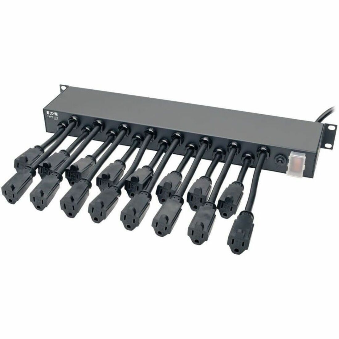 Tripp Lite by Eaton 16-Outlet 1U Rack-Mount AC Charger Power Strip 120V 15A 15 ft. (4.57 m) Cord