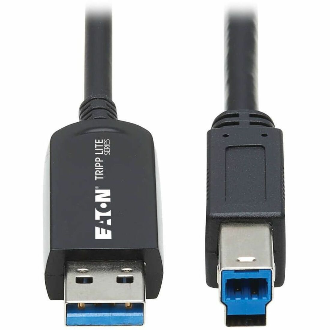 Eaton Tripp Lite Series USB 3.2 Gen 1 Plenum-Rated Fiber Active Optical Cable (AOC) - 5 Gbps, (A to B M/M), Black, 20 m
