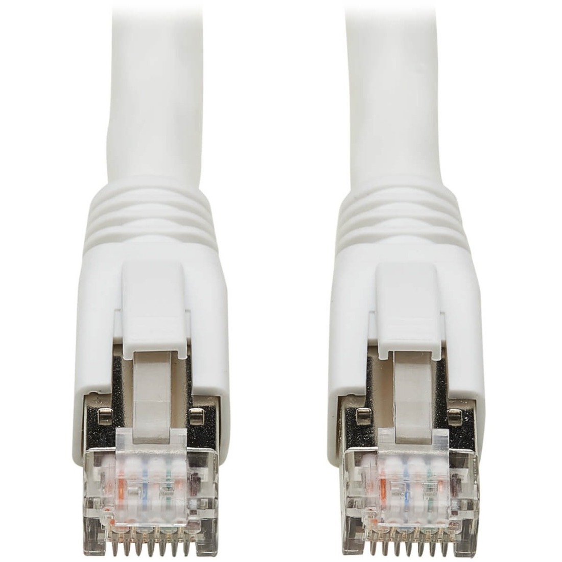 Tripp Lite by Eaton Cat8 25G/40G Certified Snagless Shielded S/FTP Ethernet Cable (RJ45 M/M) PoE White 15 ft. (4.57 m)