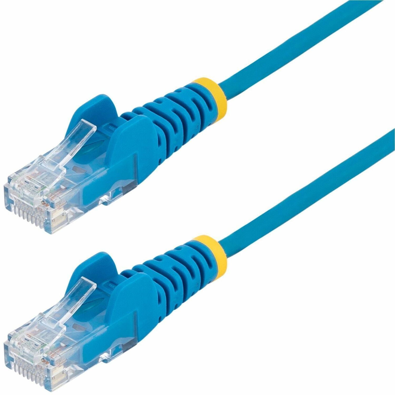 StarTech 6 in CAT6 Cable - Slim CAT6 Patch Cord - Blue Snagless RJ45 Connectors - Gigabit Ethernet Cable - 28 AWG - LSZH (N6PAT6INBLS)