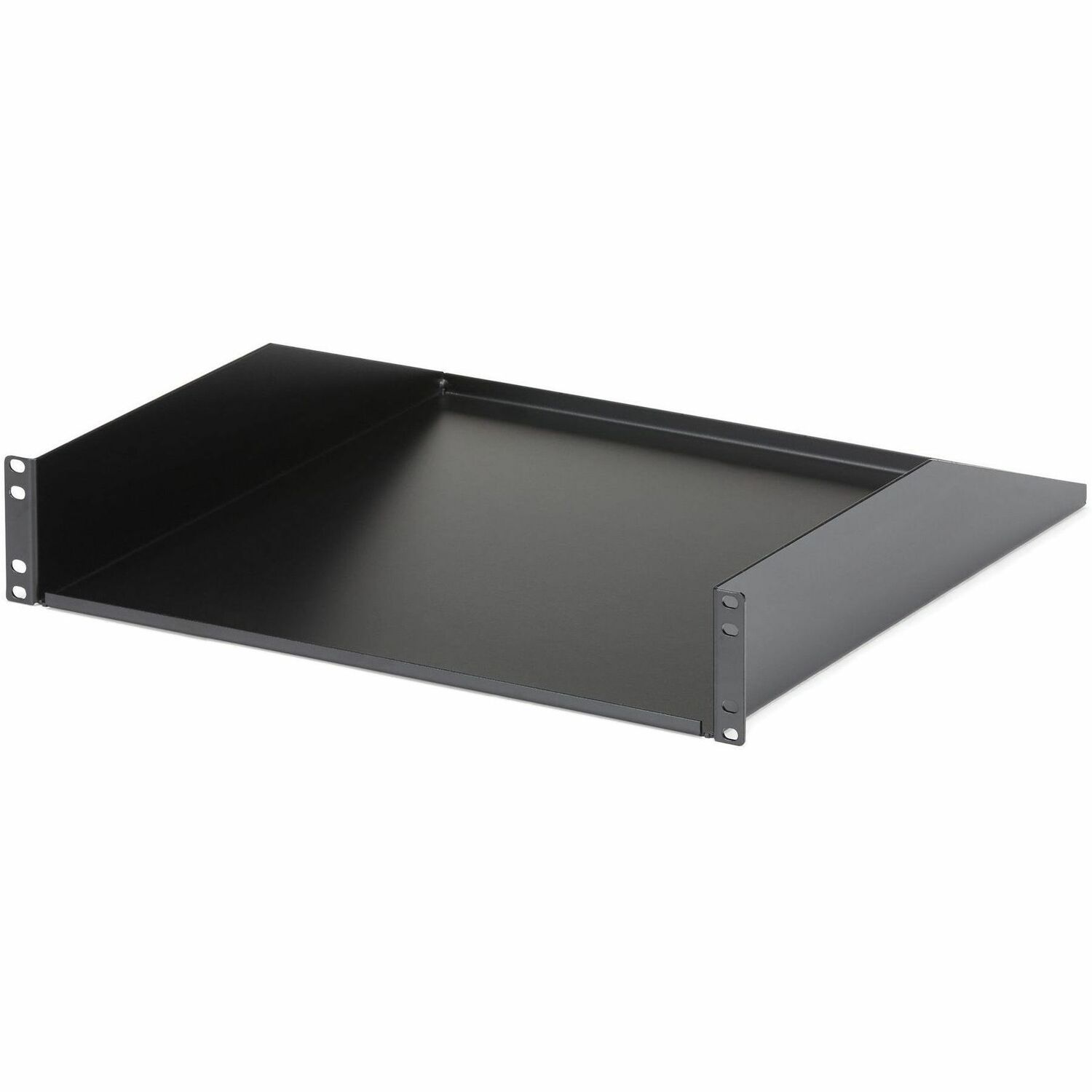 StarTech 2U Server Rack Cabinet Shelf - Fixed 18" Deep Cantilever Rackmount Tray for 19" Data/AV/Network Enclosure - Weight Cap. 125lbs/56kg
