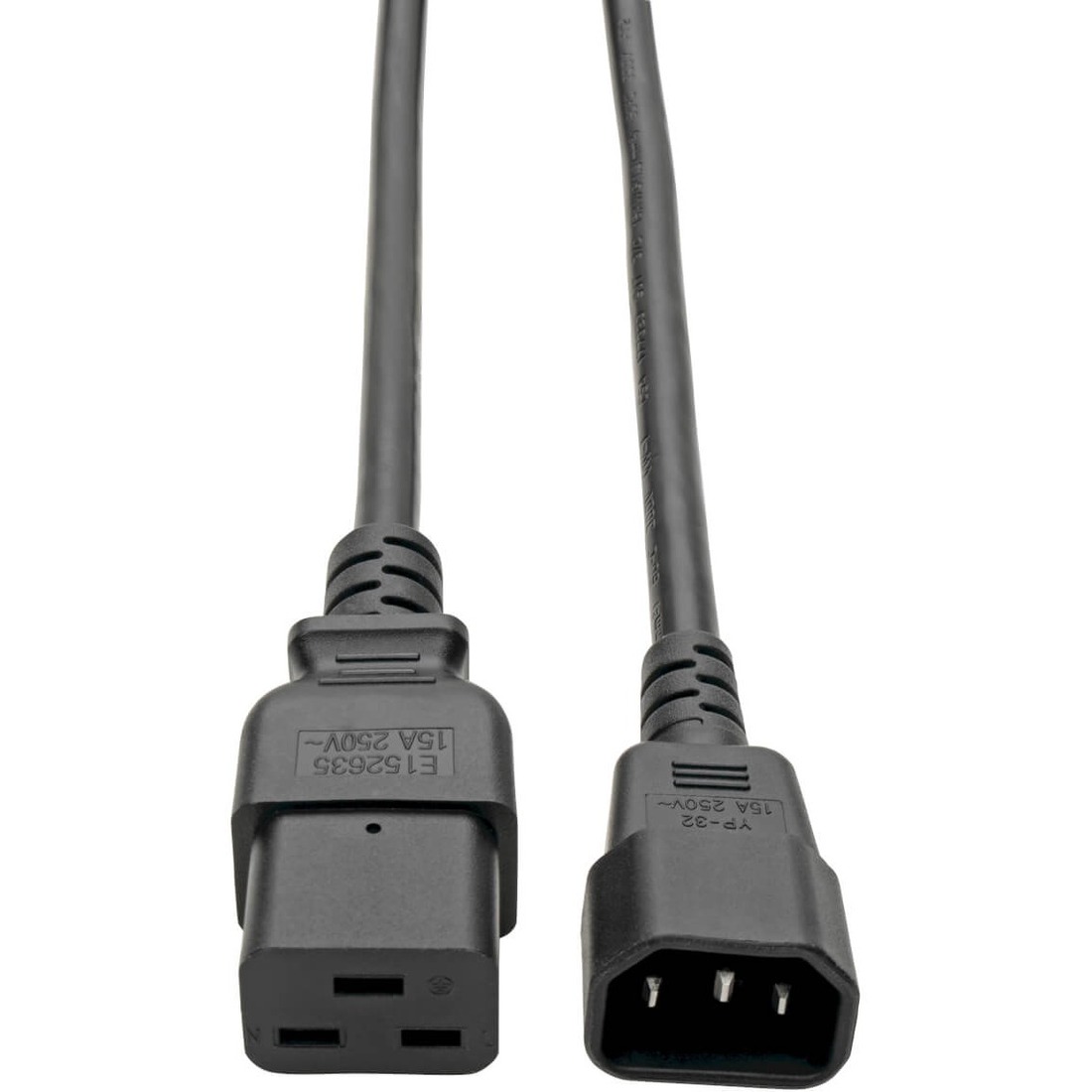 Tripp Lite by Eaton Power Cord C19 to C14 - Heavy-Duty 15A 250V 14 AWG 6 ft. (1.83 m) Black