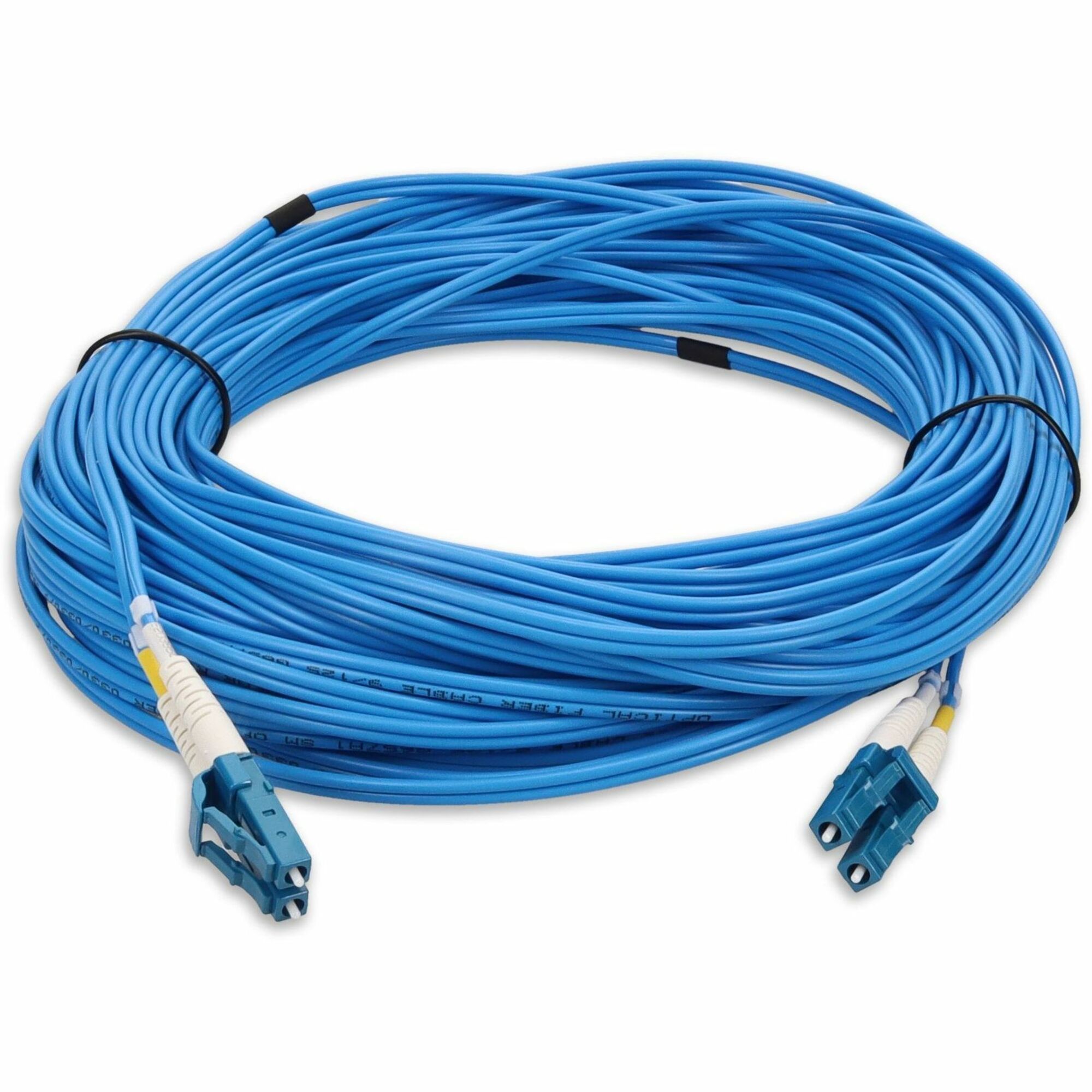 AddOn 24m LC to LC Blue OS2 Duplex OFNR (Riser-Rated) SMF Fiber Patch Cable
