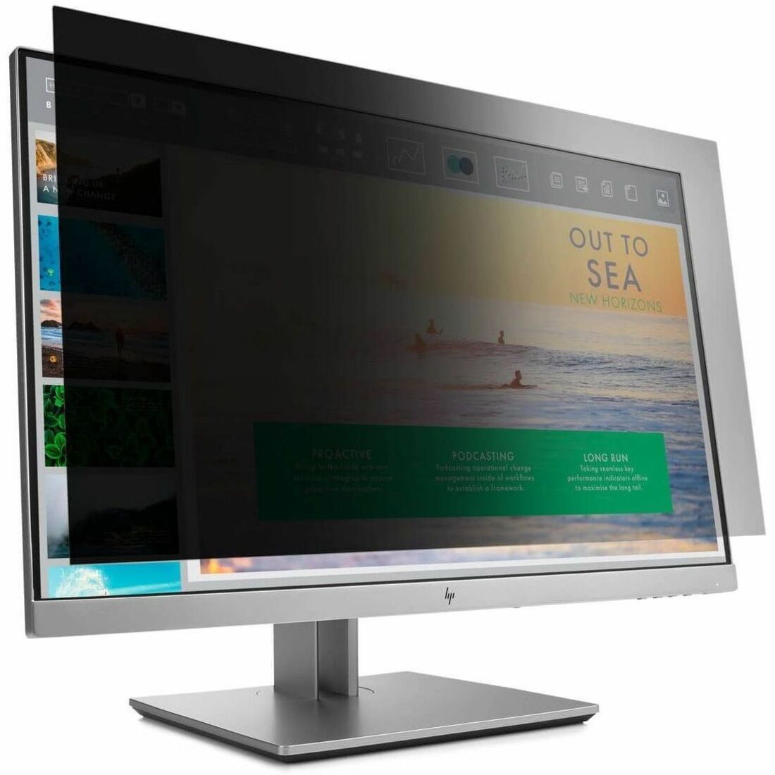 Targus 4Vu Privacy Screen for HP EliteDisplay E233 and HP Z23n G2, Landscape Clear