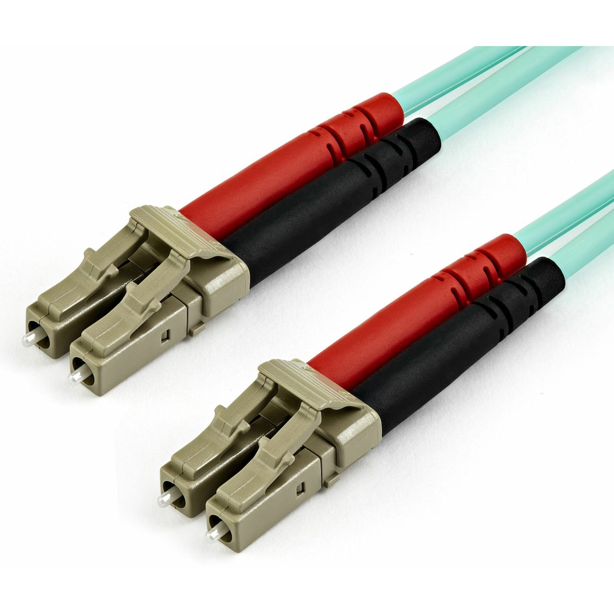 StarTech 7m (22ft) LC/UPC to LC/UPC OM4 Multimode Fiber Optic Cable, 50/125µm, 100G, Low Insertion Loss, LSZH Fiber Jumper Cord