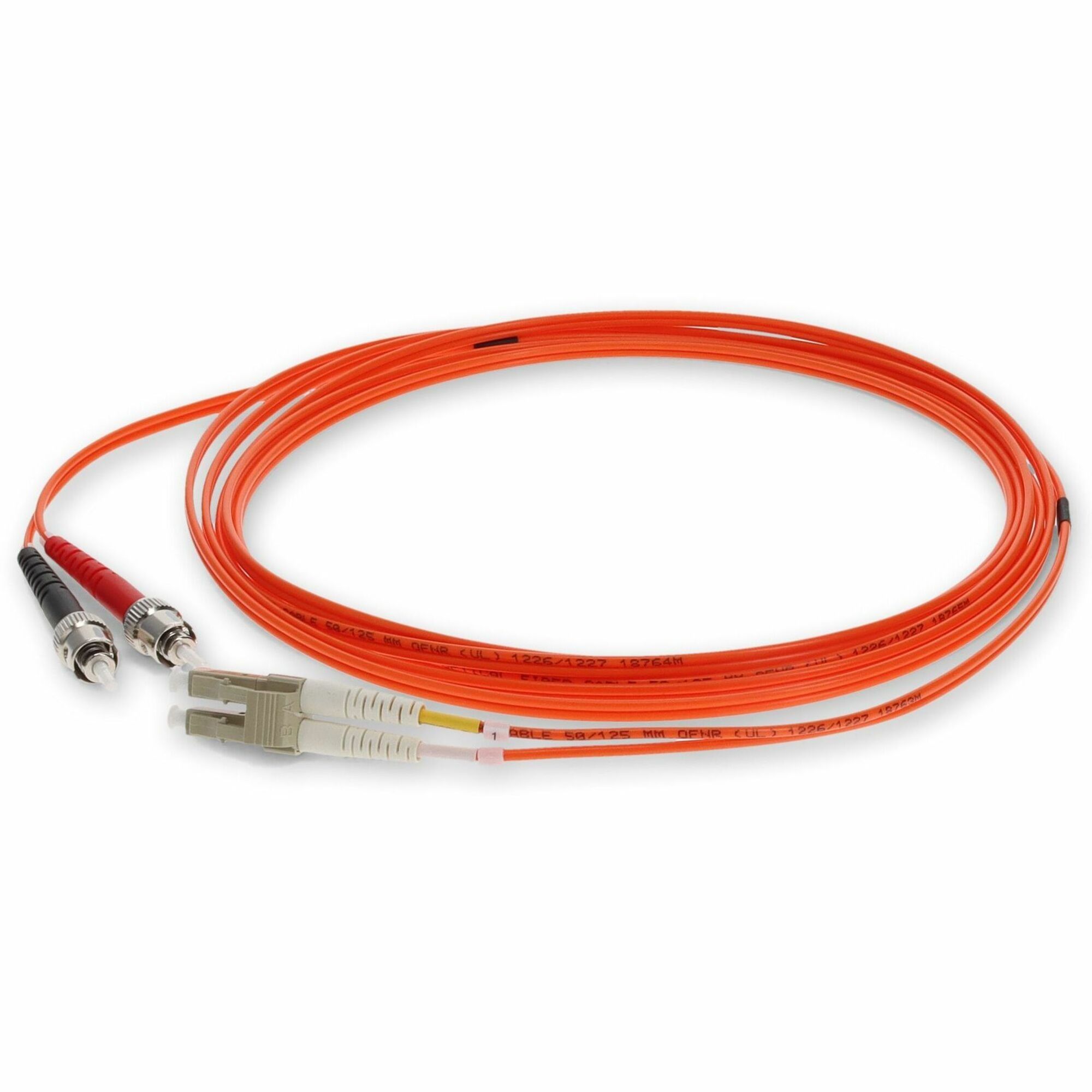 AddOn 3m ST to LC Orange OM2 Duplex OFNR (Riser-Rated) TAA Fiber Patch Cable
