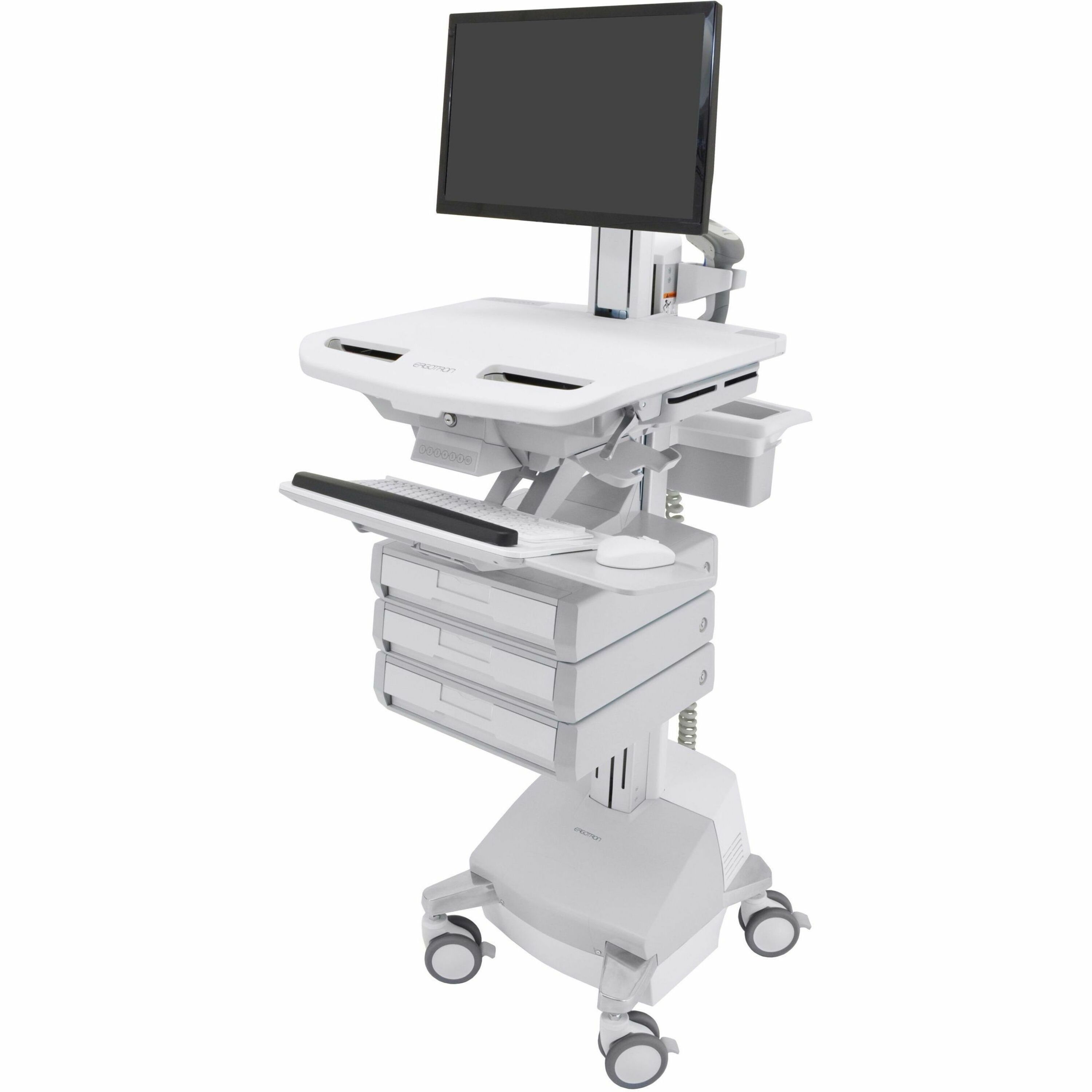 Ergotron StyleView Cart with LCD Pivot, SLA Powered, 3 Drawers (1x3), US/CA/MX