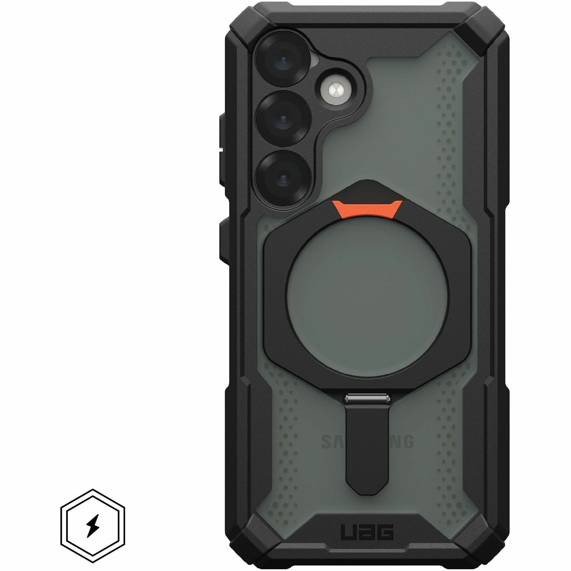 Urban Armor Gear Plasma XTE Galaxy S25 Case - Black/Orange