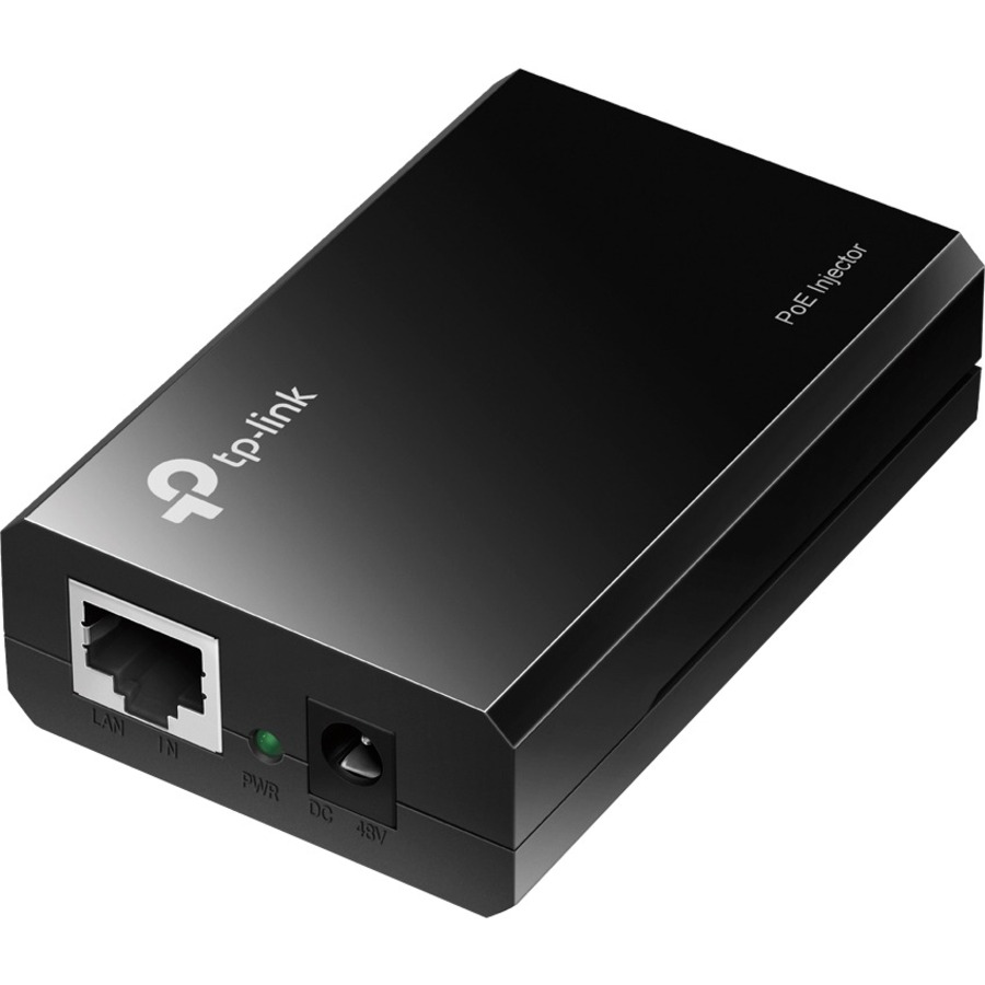 TP-LINK TL-PoE150S - 802.3af Gigabit PoE Injector - Convert Non-PoE to PoE Adapter - Auto Detects the Required Power - up to 15.4W - Plug & Play - Distance Up to 100 meters (328 ft.) - Black