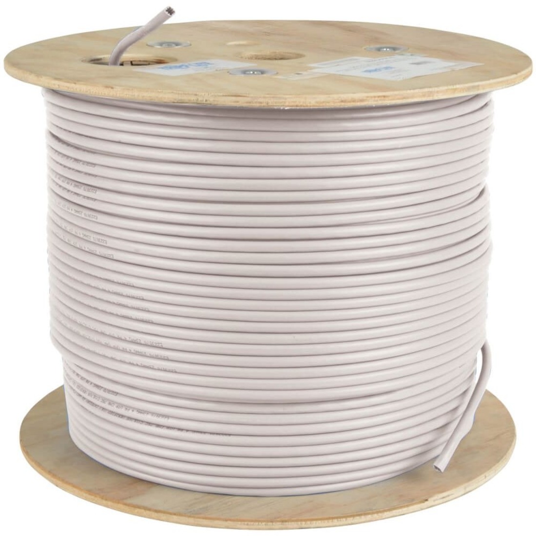 Tripp Lite by Eaton Cat5e 350 MHz Solid Core (UTP) PVC Bulk Ethernet Cable - White 1000 ft. (304.8 m) TAA