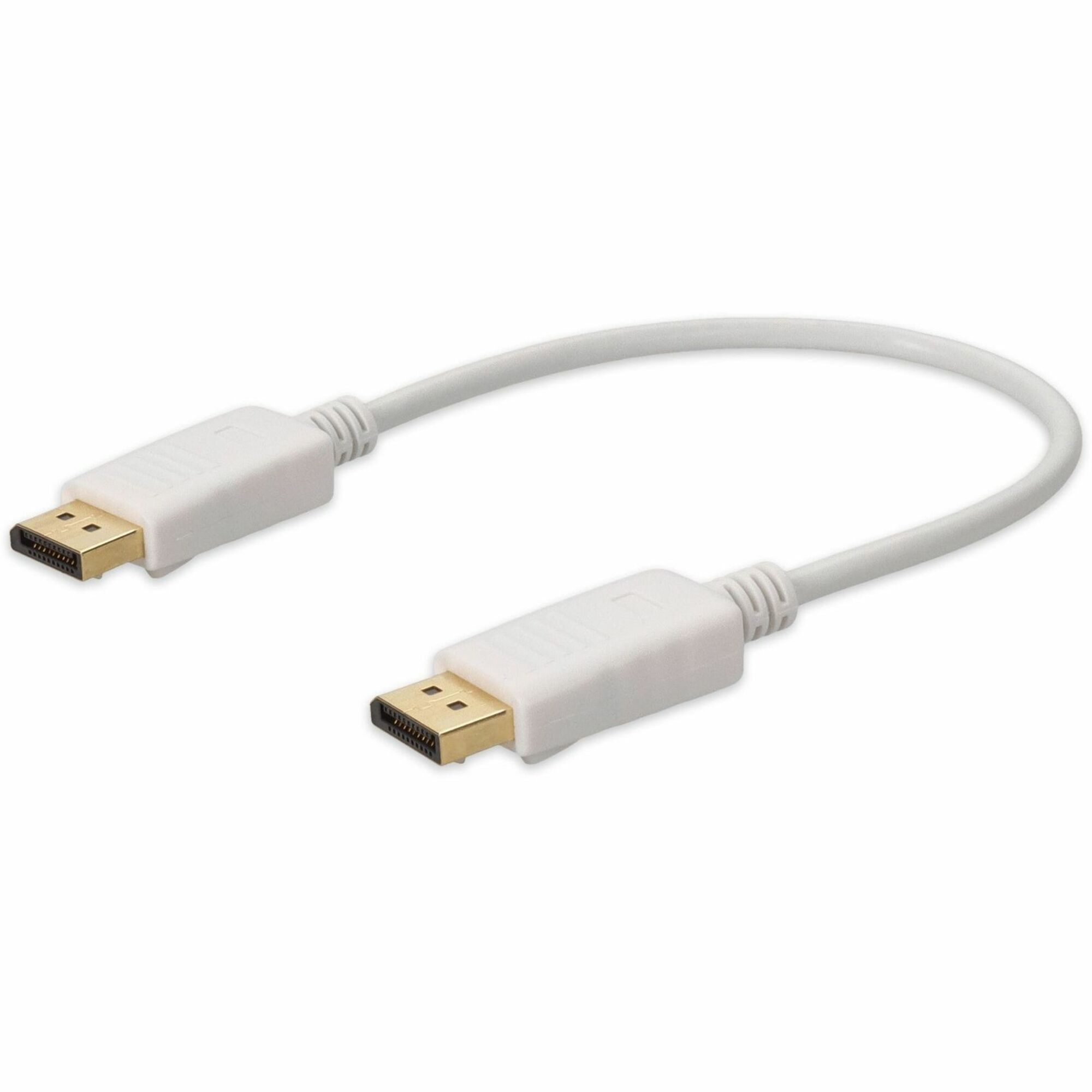 AddOn 3m DisplayPort Male to DisplayPort Male White Cable For Resolution Up to 3840x2160 (4K UHD)