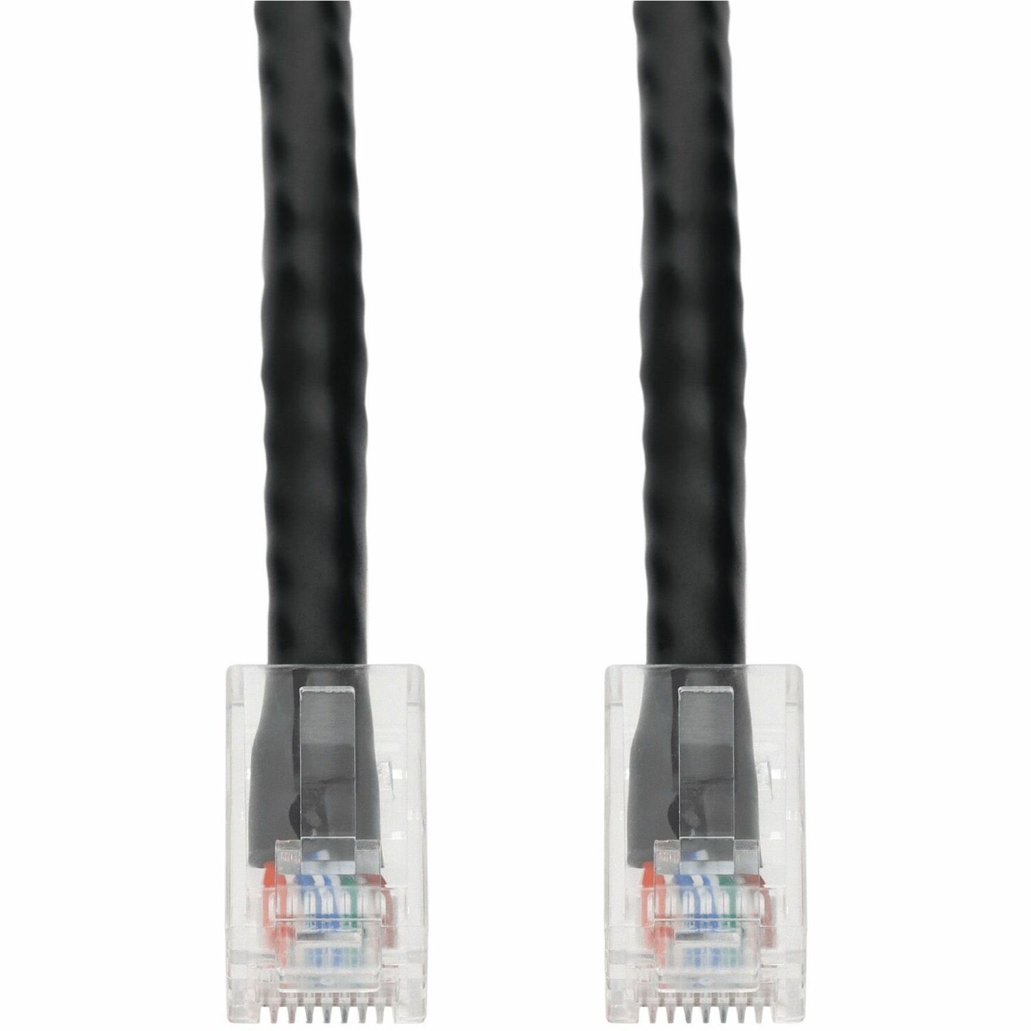 AddOn 6in Black CAT 6 PVC Ethernet Cable Non-Booted RJ-45 M/M