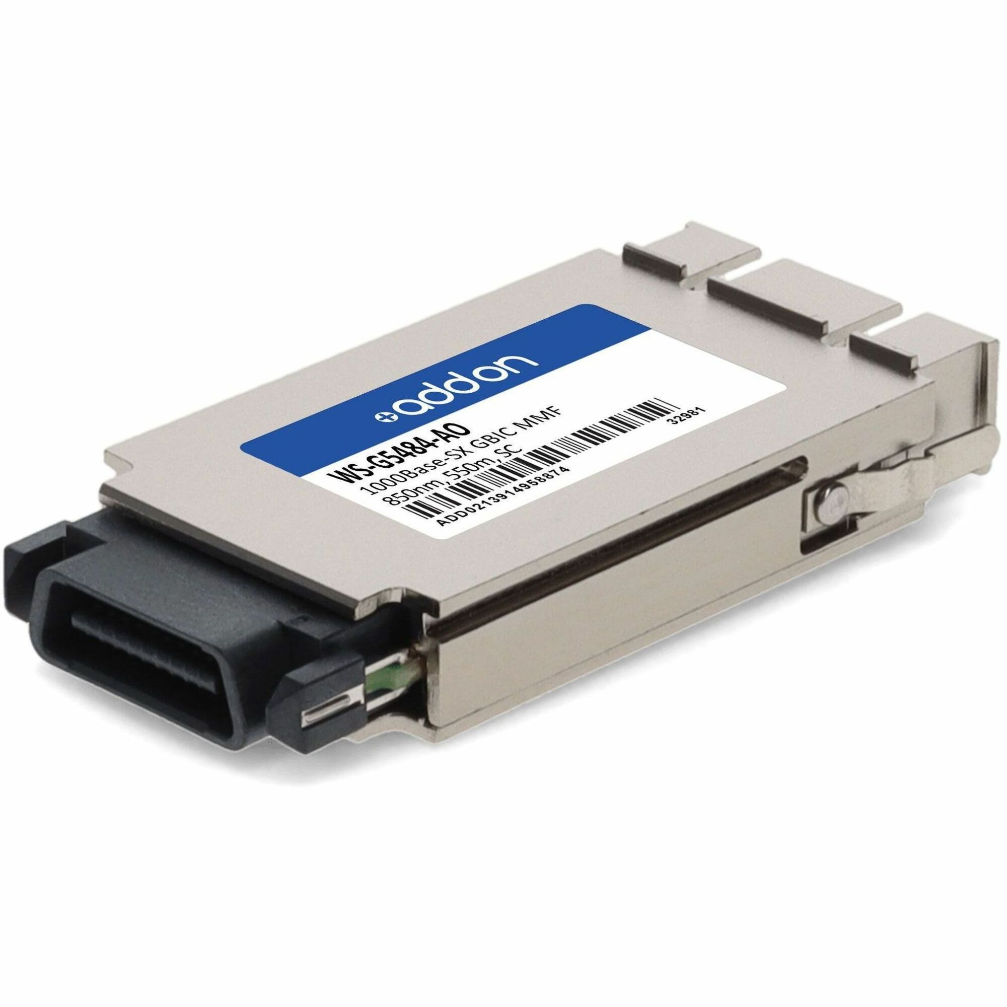 AddOn Cisco WS-G5484 Compatible TAA Compliant 1000Base-SX GBIC Transceiver (MMF, 850nm, 550m, SC)