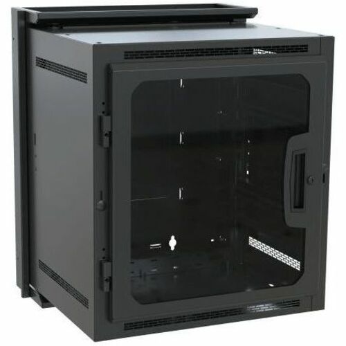 Middle Atlantic DWR 12RU Pivoting Wall Mount Rack - 22in Depth Wall Mount Cabinet - Includes Front Door - TAA Compliant