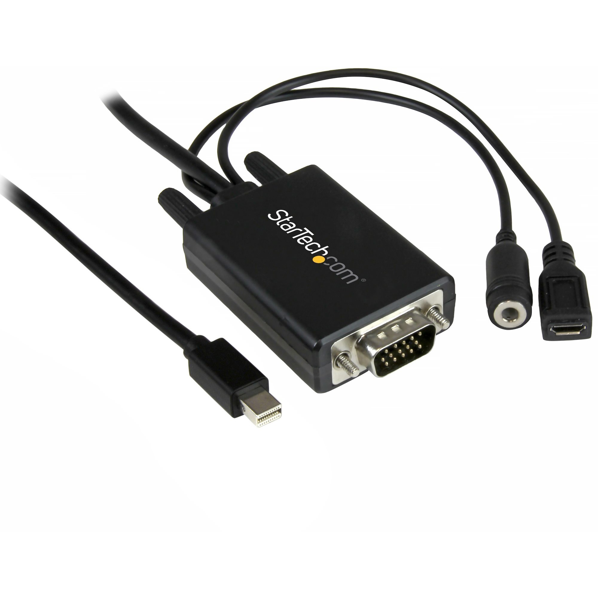StarTech.com 6 ft 2m Mini DisplayPort to VGA Adapter Cable with Audio - Mini DP to VGA Converter - 1920x1200